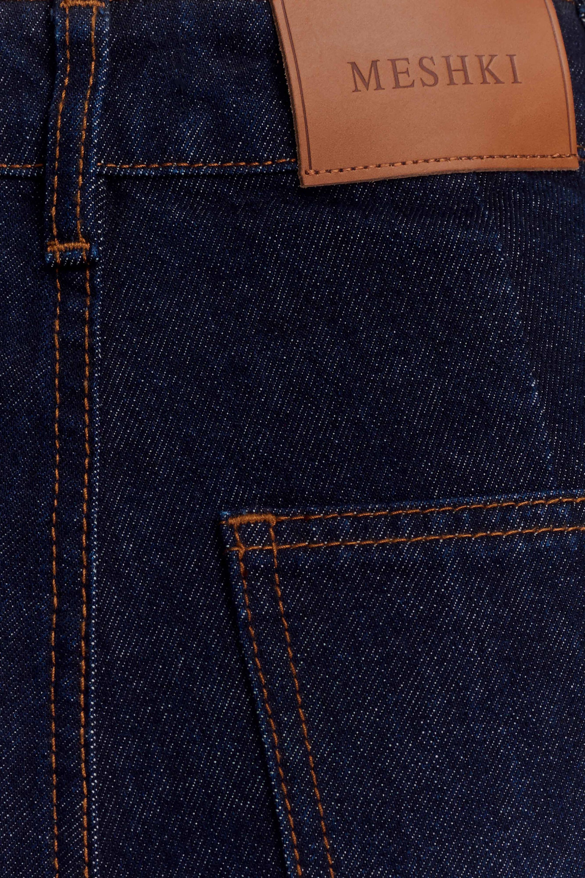 Jen Wide Leg Flare Denim Jeans - Indigo Blue #7