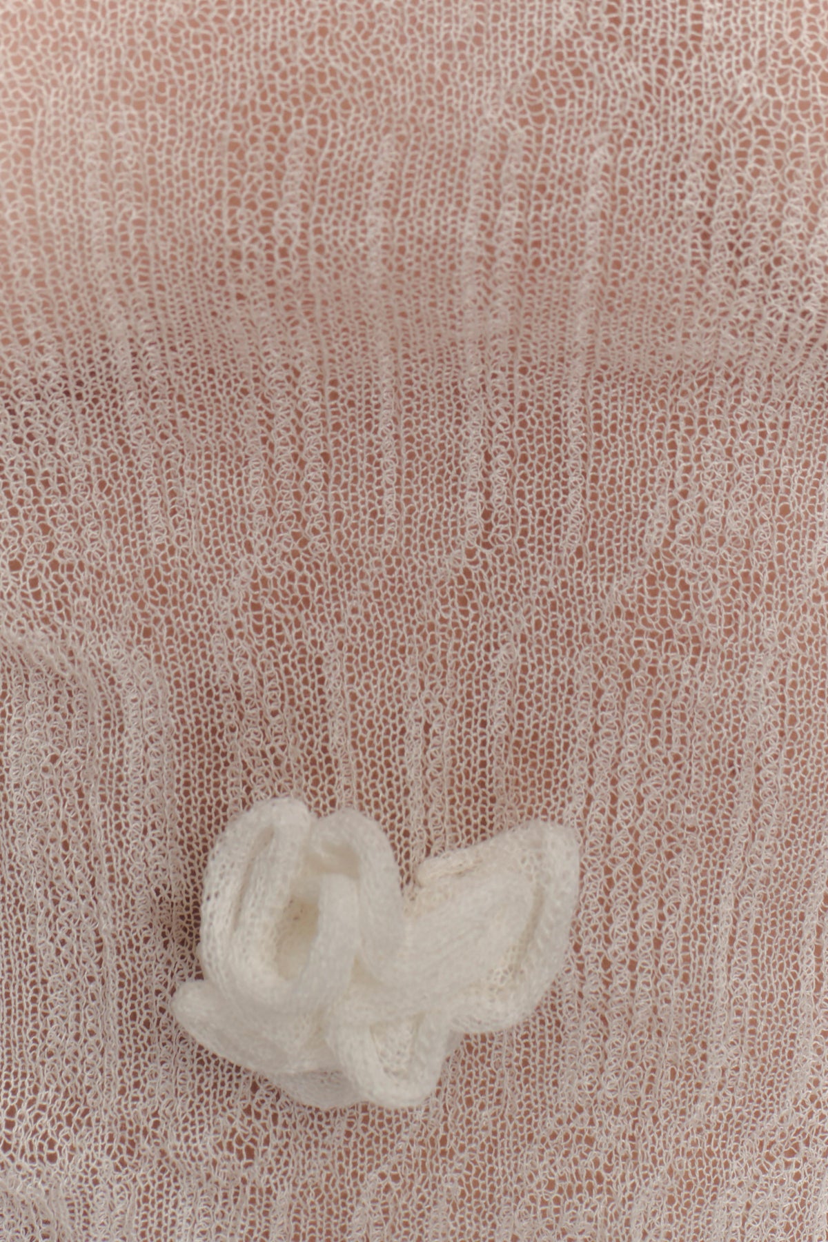 Orianna Orchid Long Sleeve Knit Top - Ivory #9