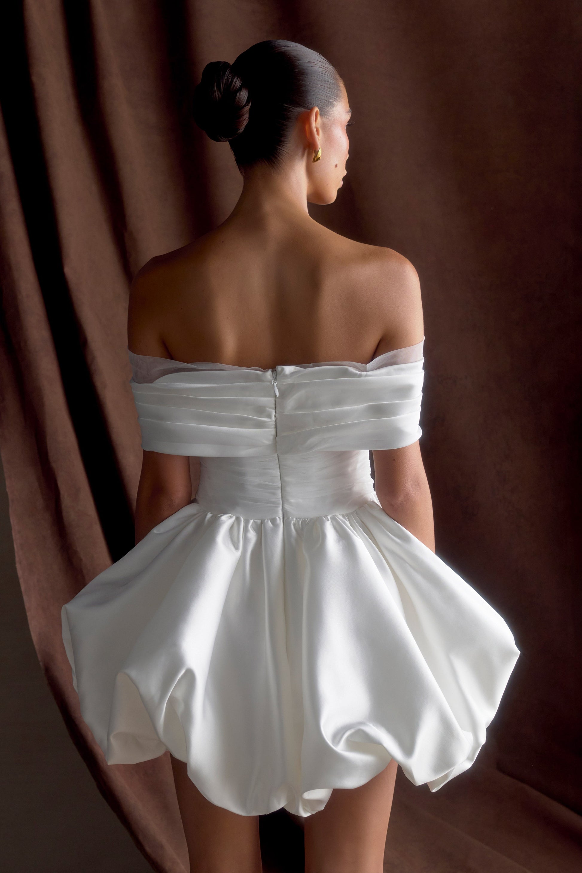 Lauretta Off Shoulder Mini Dress - White #2