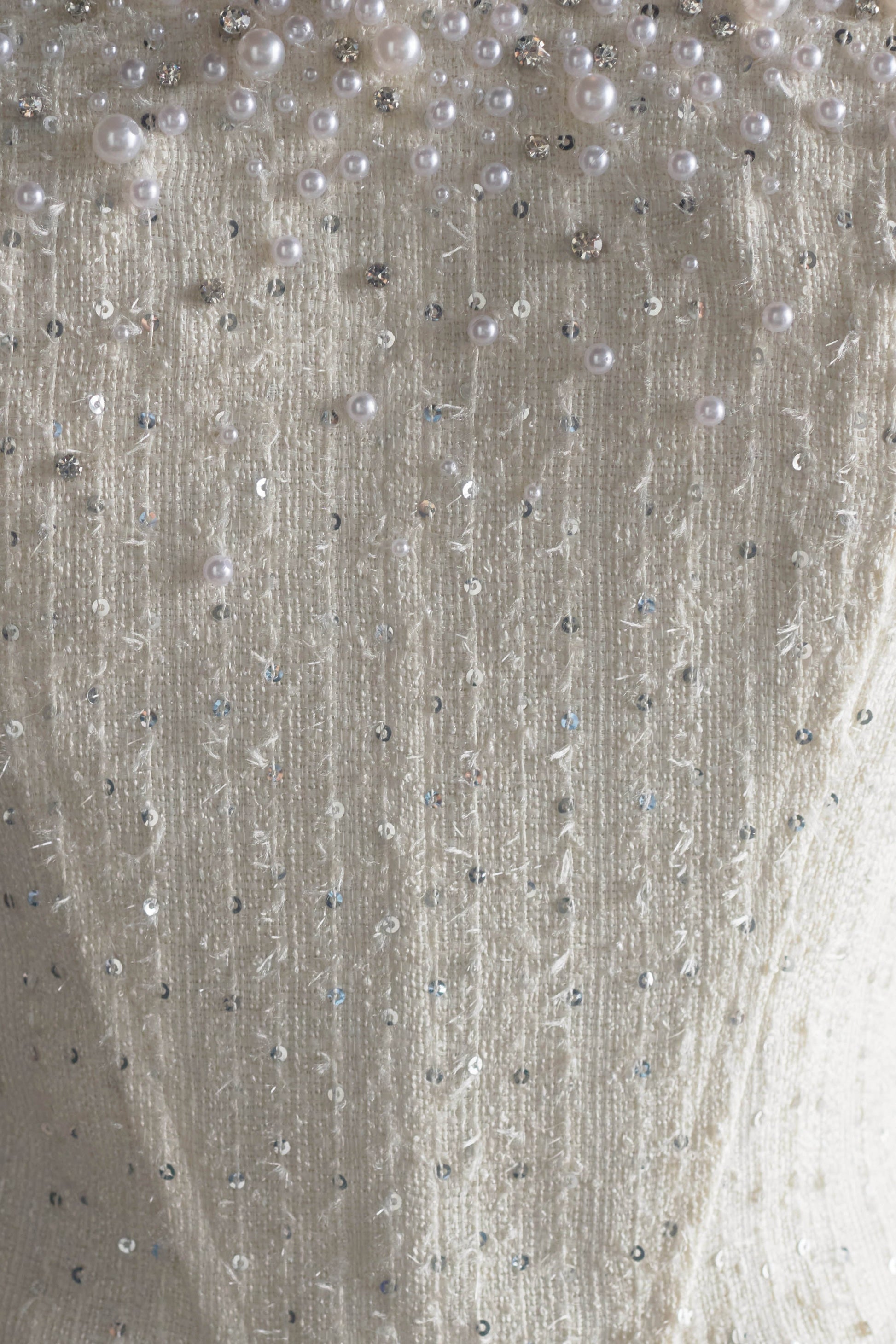 Lorrie Tweed Corset Mini Dress - White #11