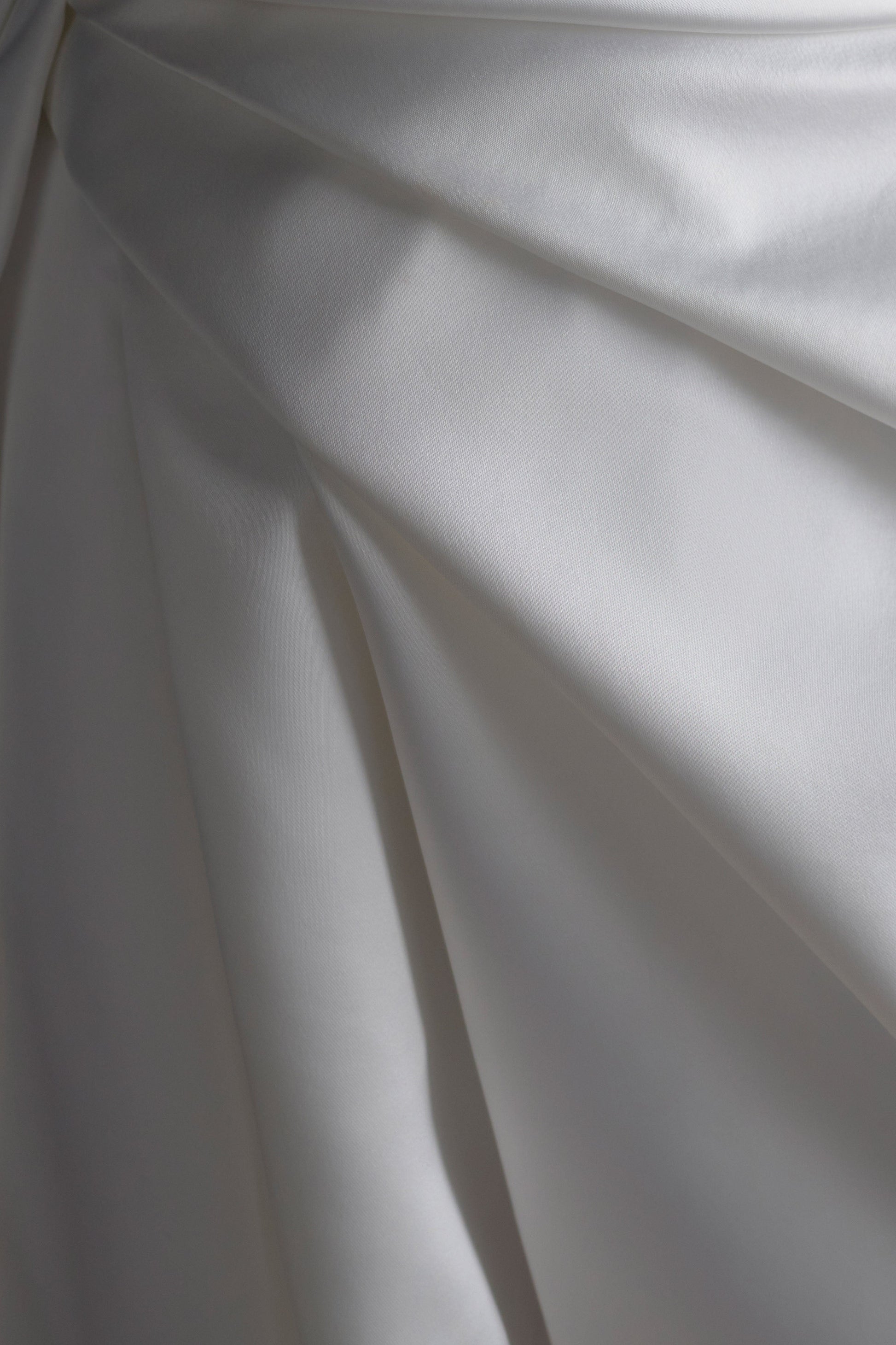 Lora Strapless Satin Mini Dress - White #6