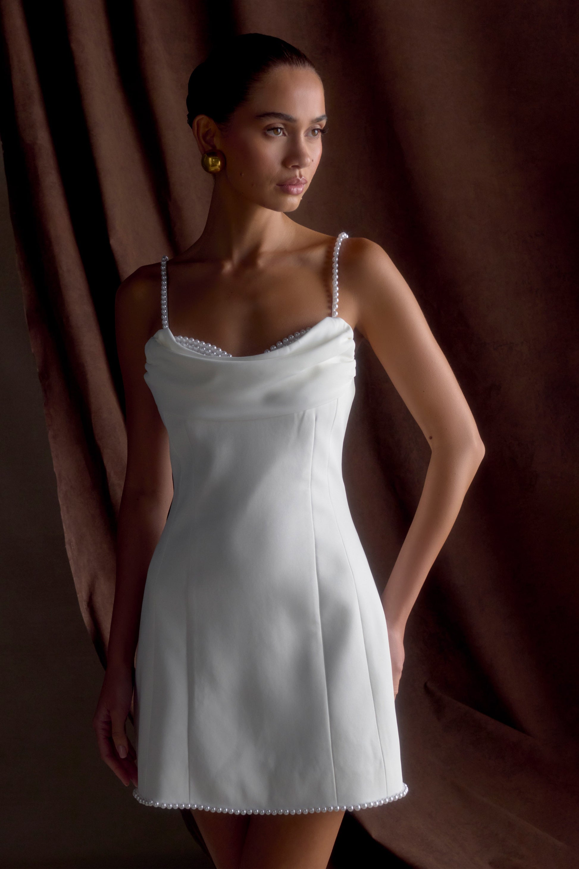 Liliane Suiting Mini Dress - Ivory #5