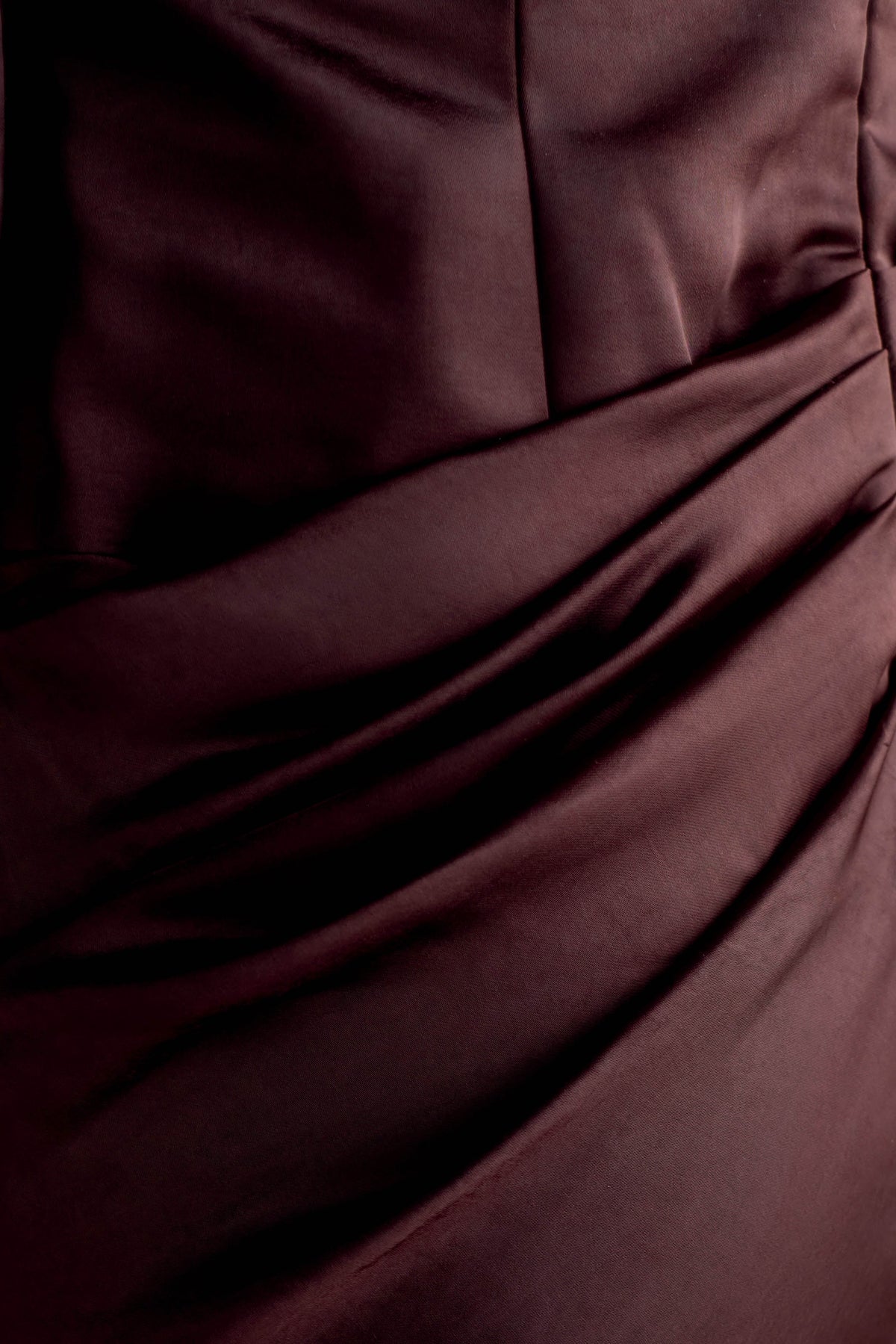 Iris Long Sleeve Satin Maxi Dress - Dark Chocolate #9