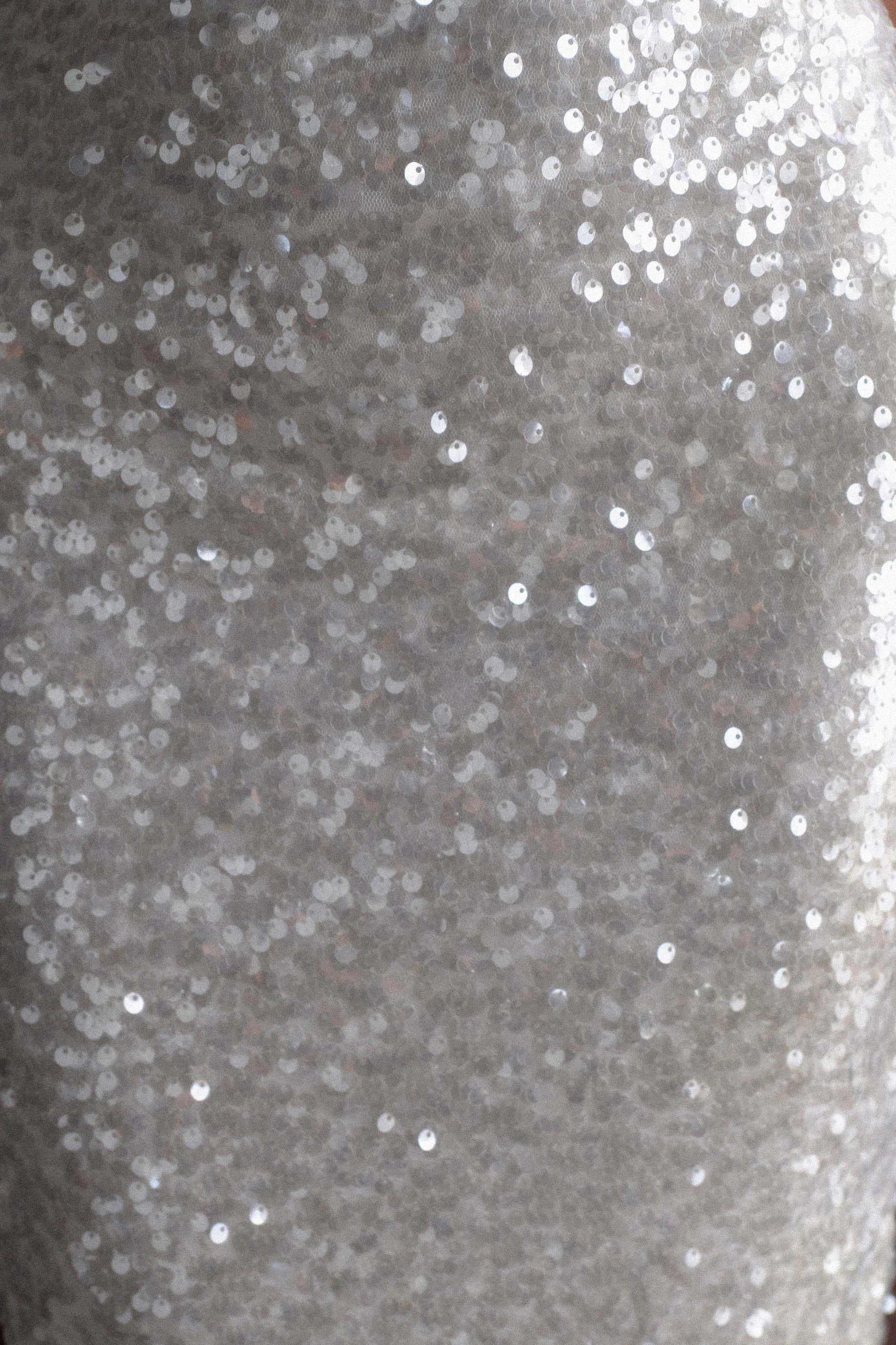 Makari Sequin Maxi Dress - White #7