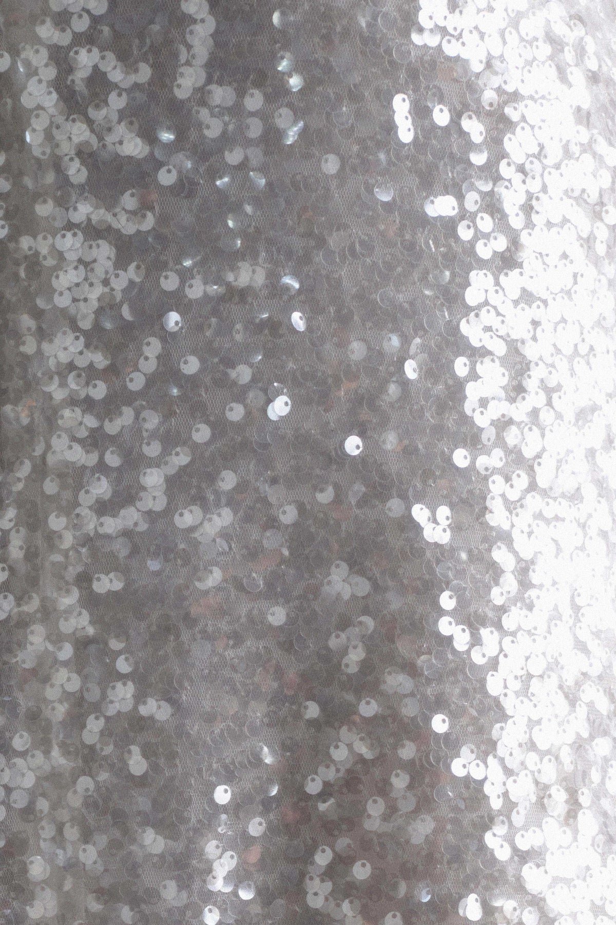 Sofia Long Sleeve Sequin Maxi Dress - White #8