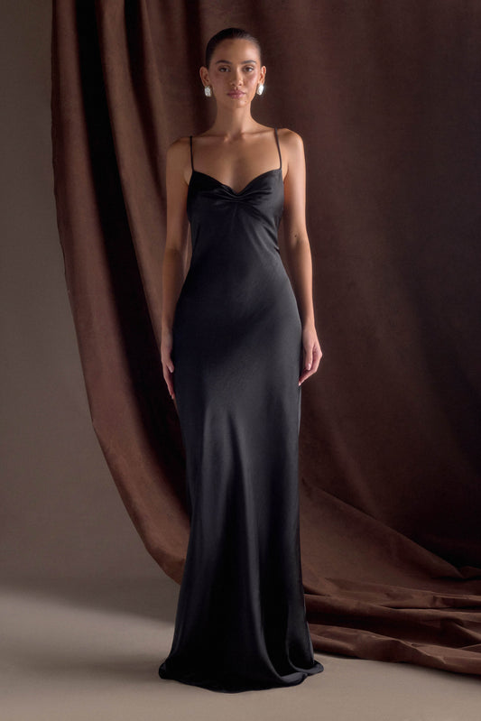 Black Satin Dresses | MESHKI UK Black Satin Dresses | MESHKI UK