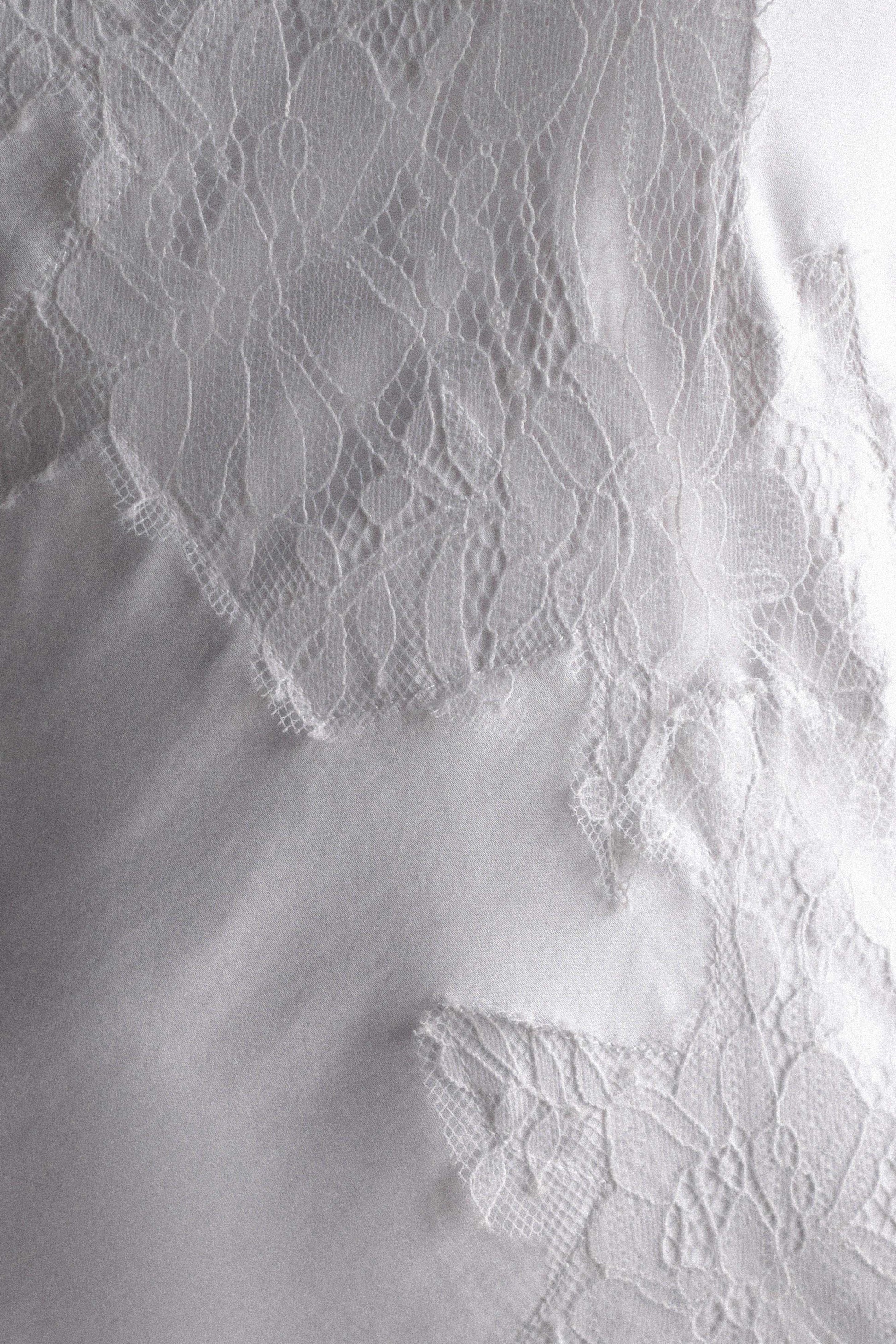 Saylor Satin Slip Maxi Dress - Ivory #7