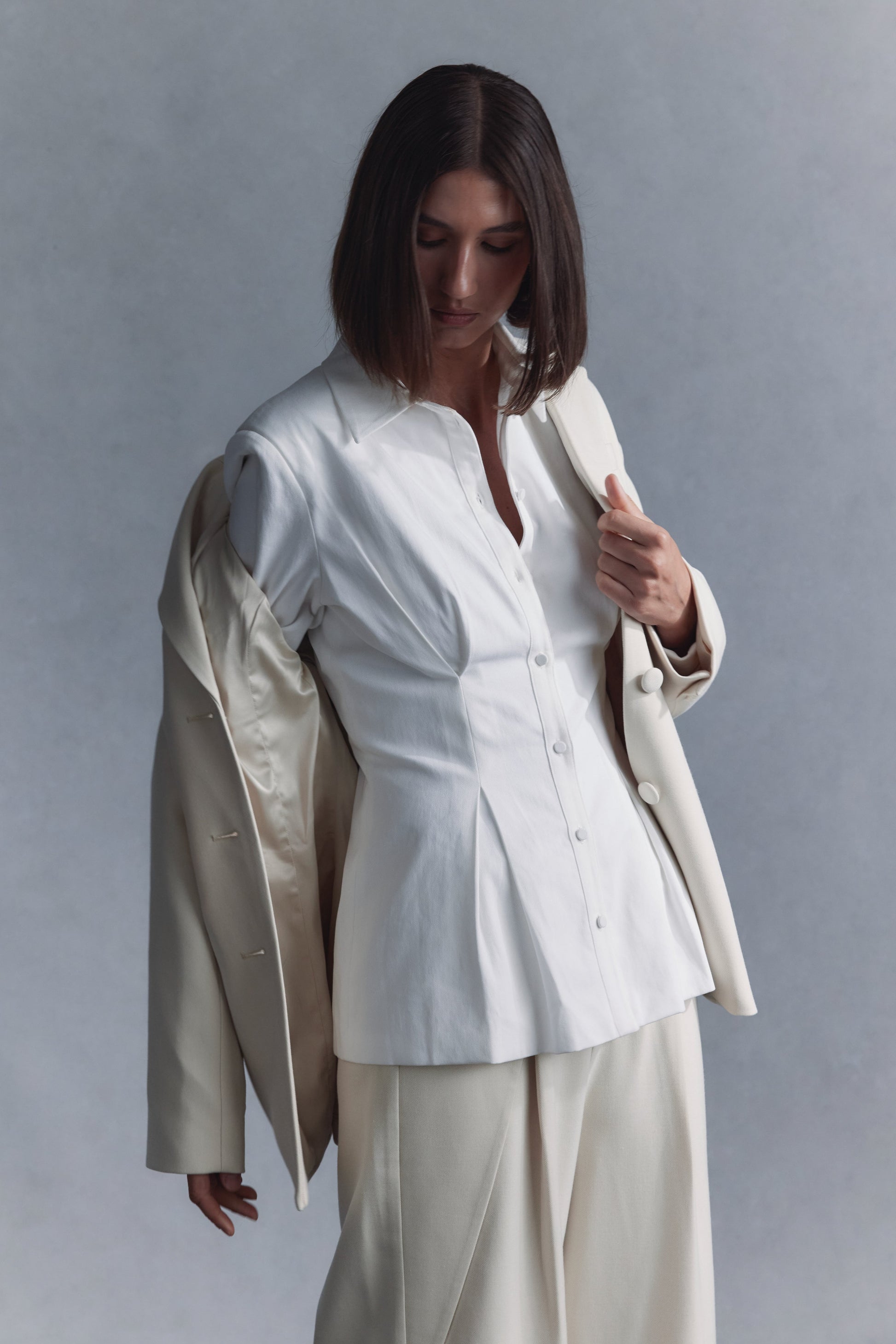Rhia Oversized Shirt - White #9