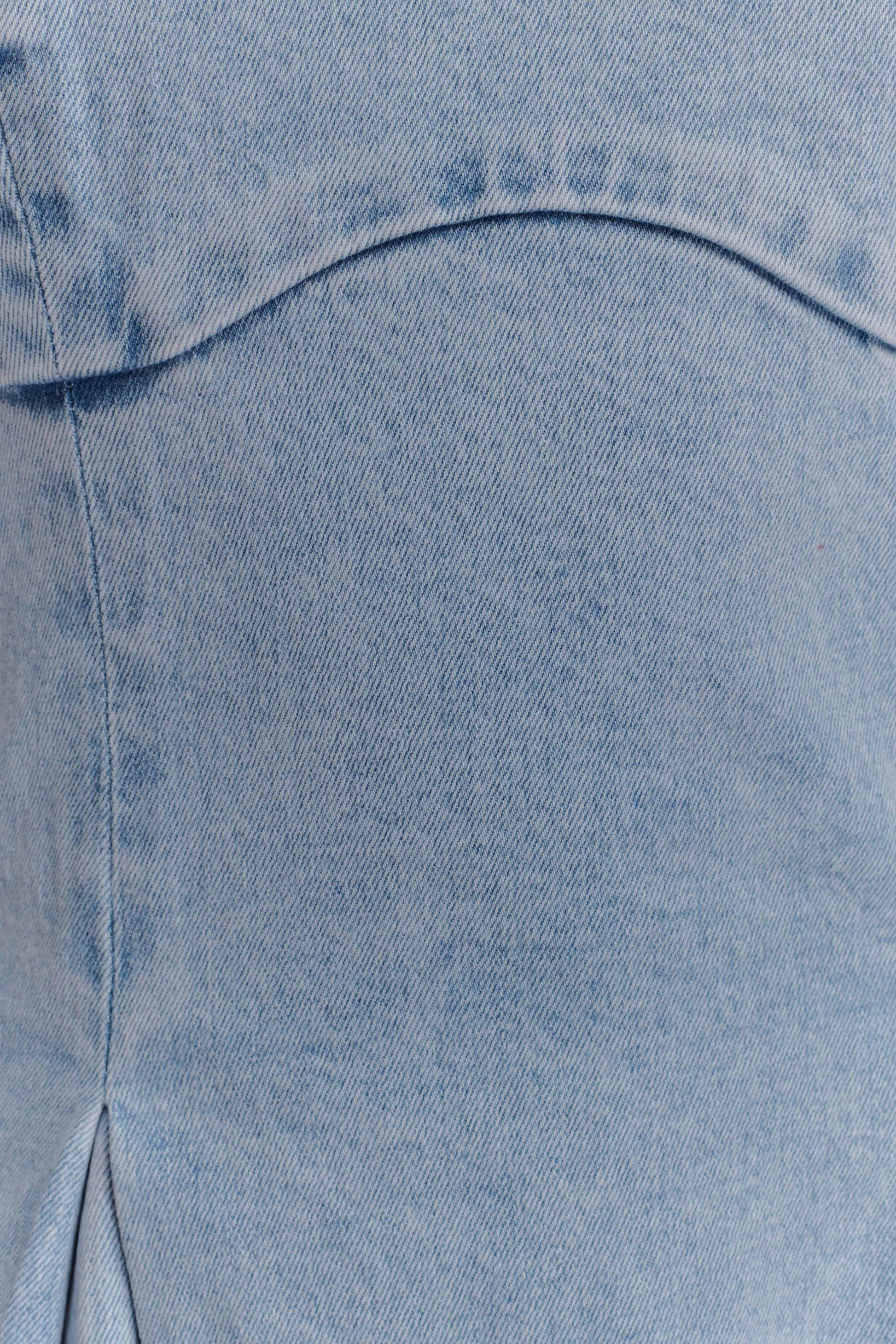 Harlyn Denim Midi Dress - Light Blue #7