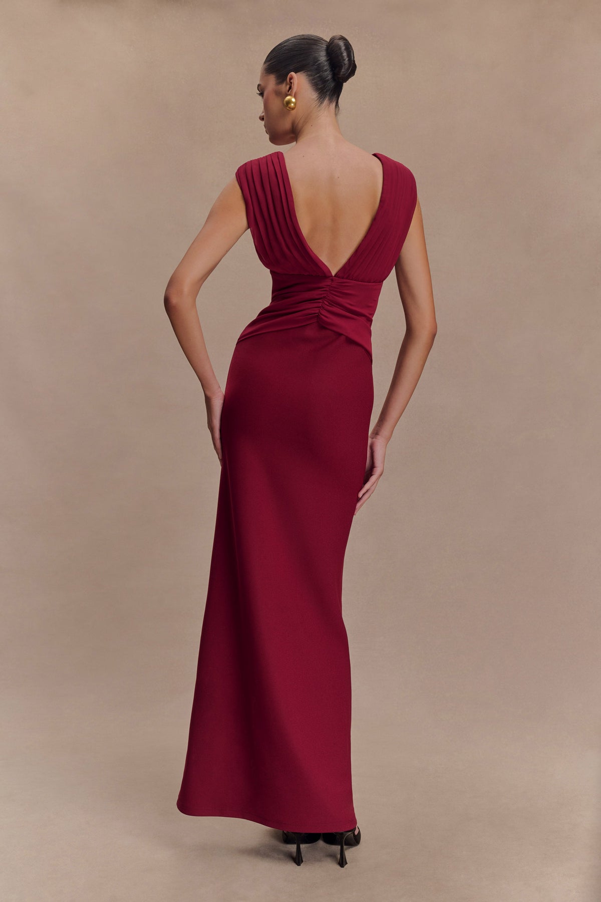 Monique Maxi Dress - Plum #2