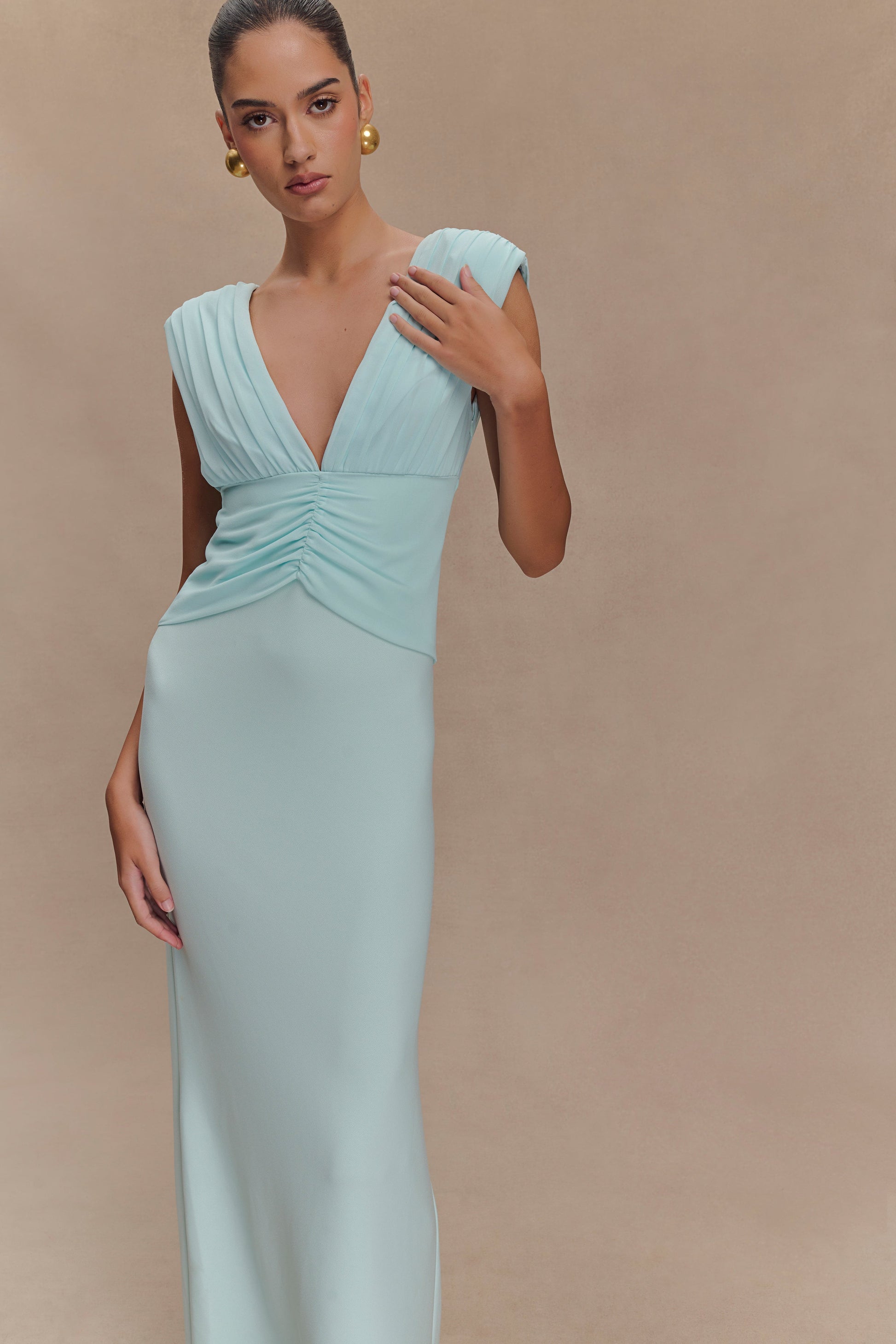 Monique Maxi Dress - Ice Blue #4