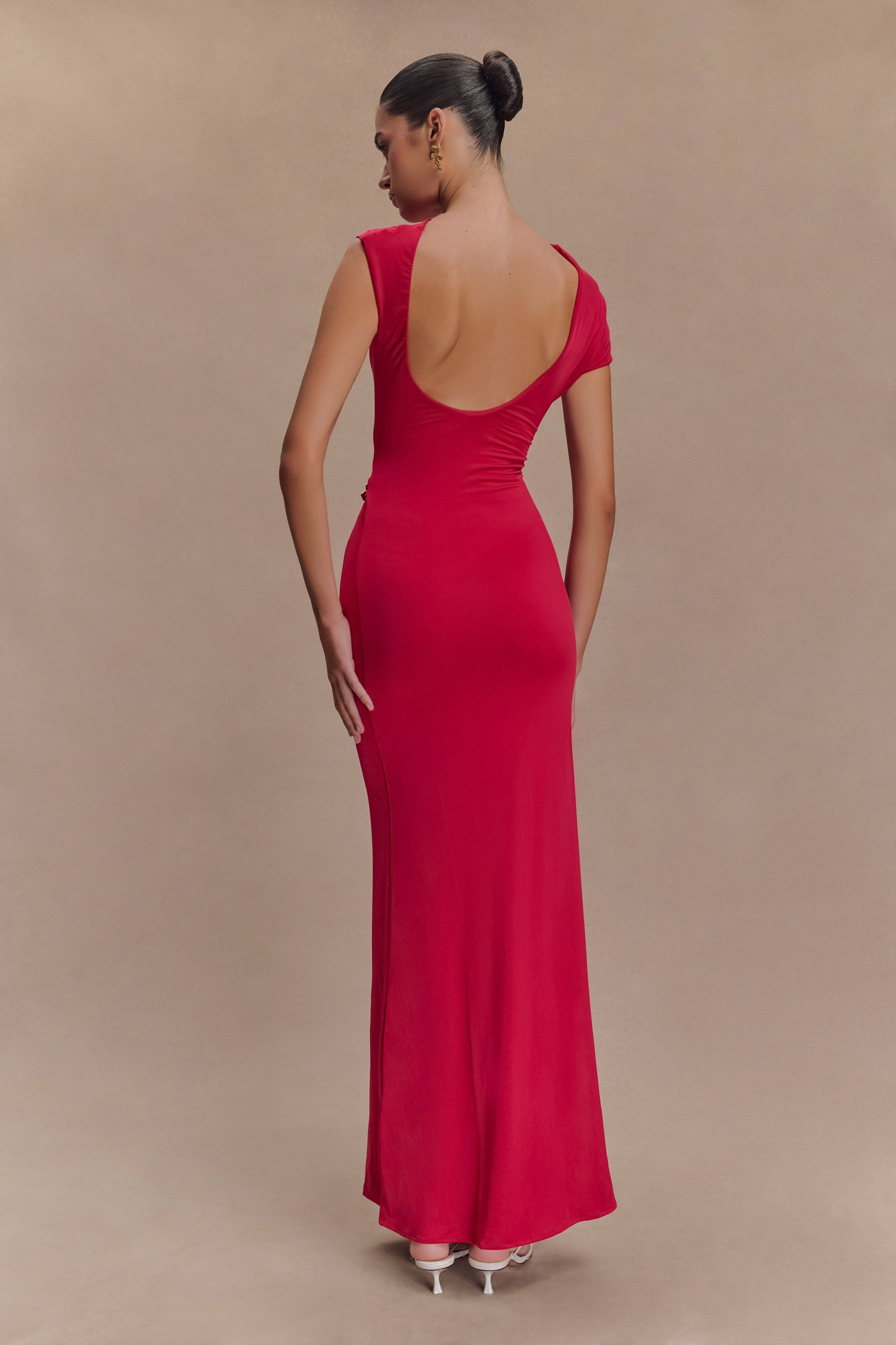 Kaida Slinky Maxi Dress With Hardware - Fuchsia Pink #2