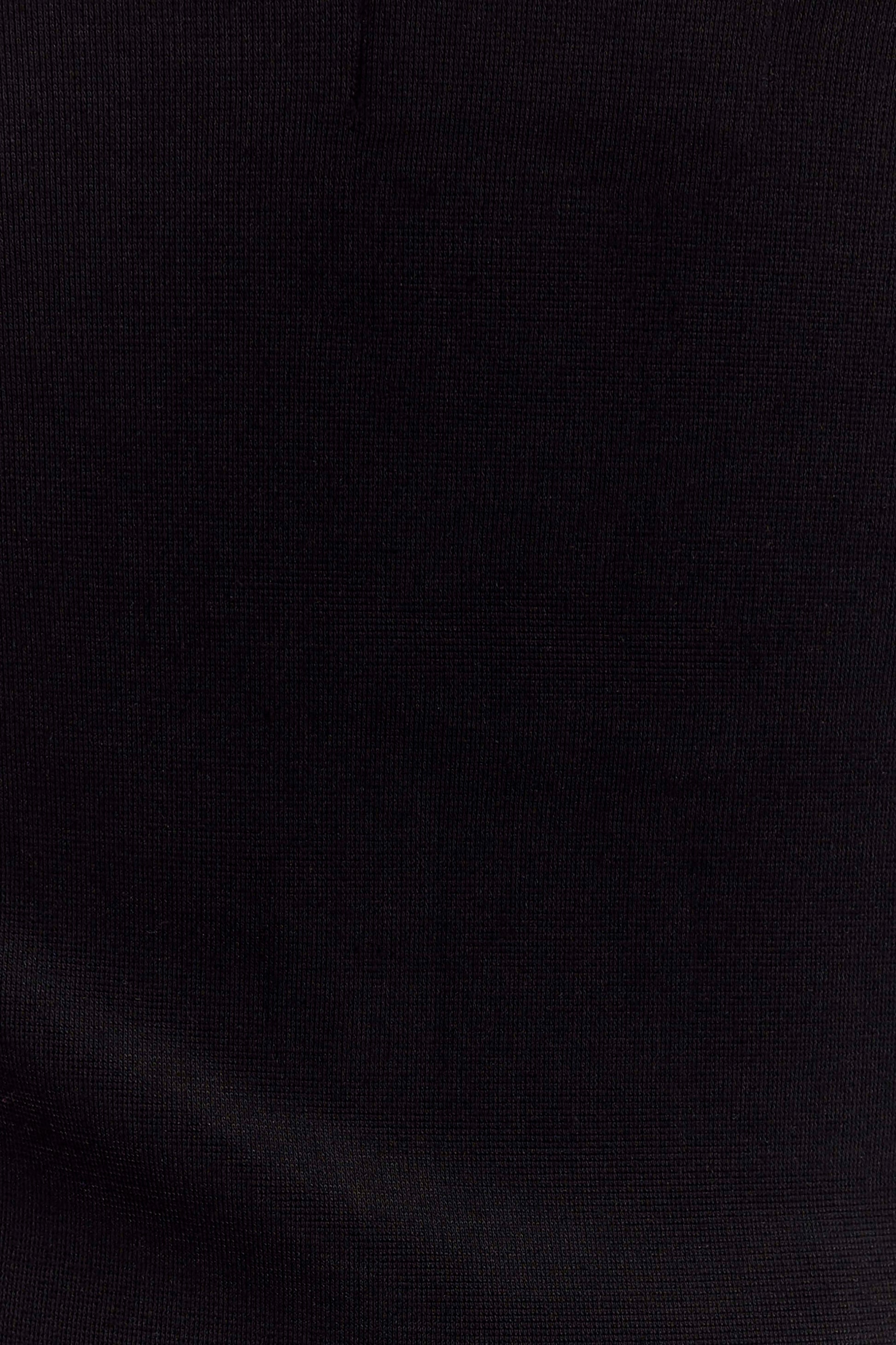 Selena Scalloped Jersey Halter Top - Black #7