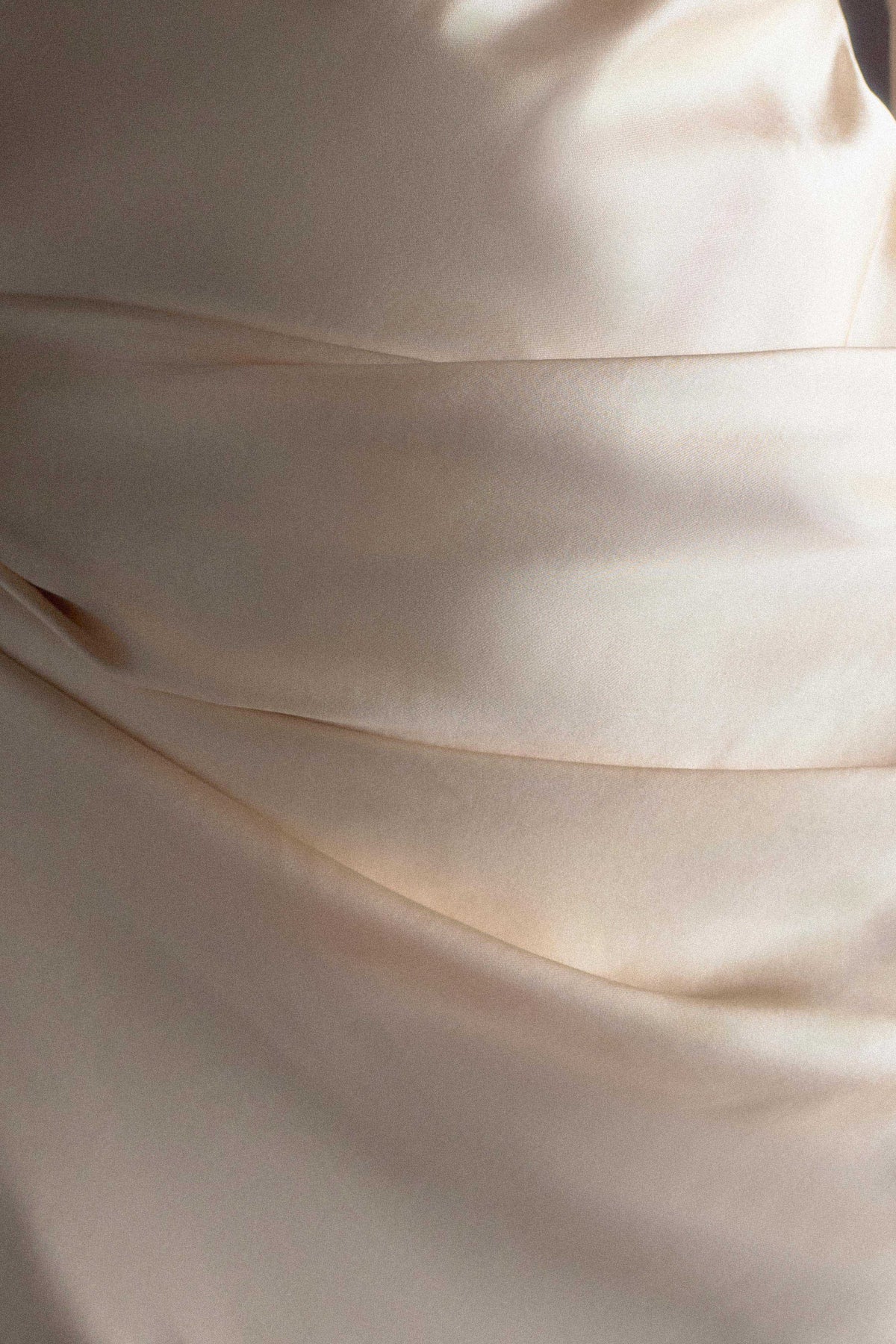 Iris Long Sleeve Satin Maxi Dress - Blush Gold #5
