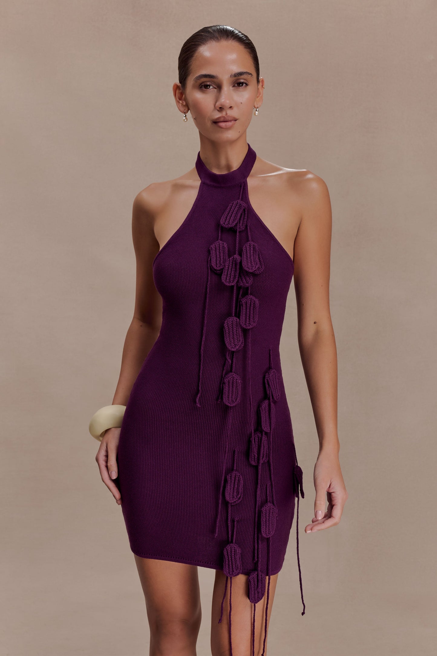 Jacky Tulip Mini Dress - Plum