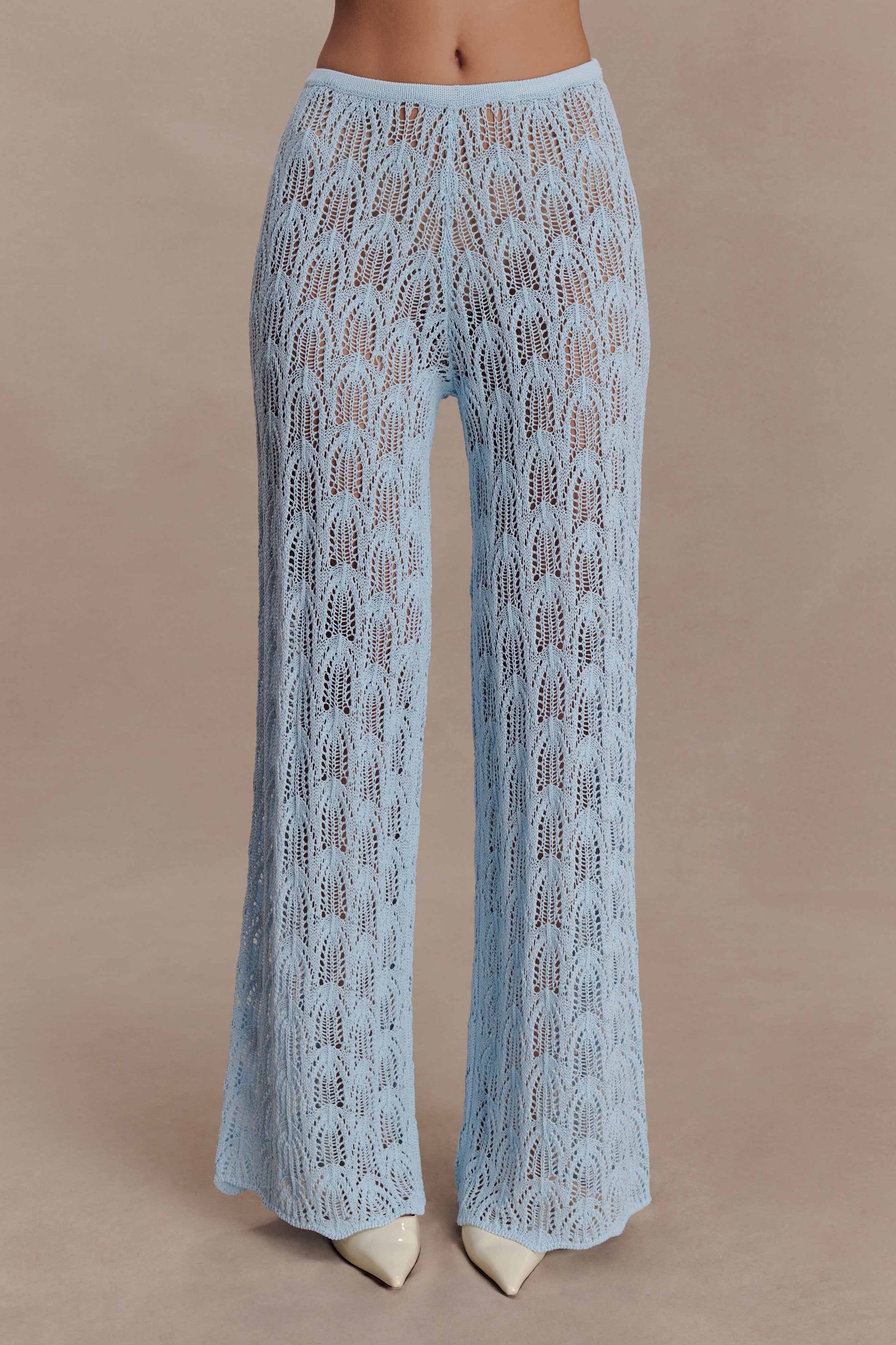 Glinda Crochet Pants - Light Blue #6