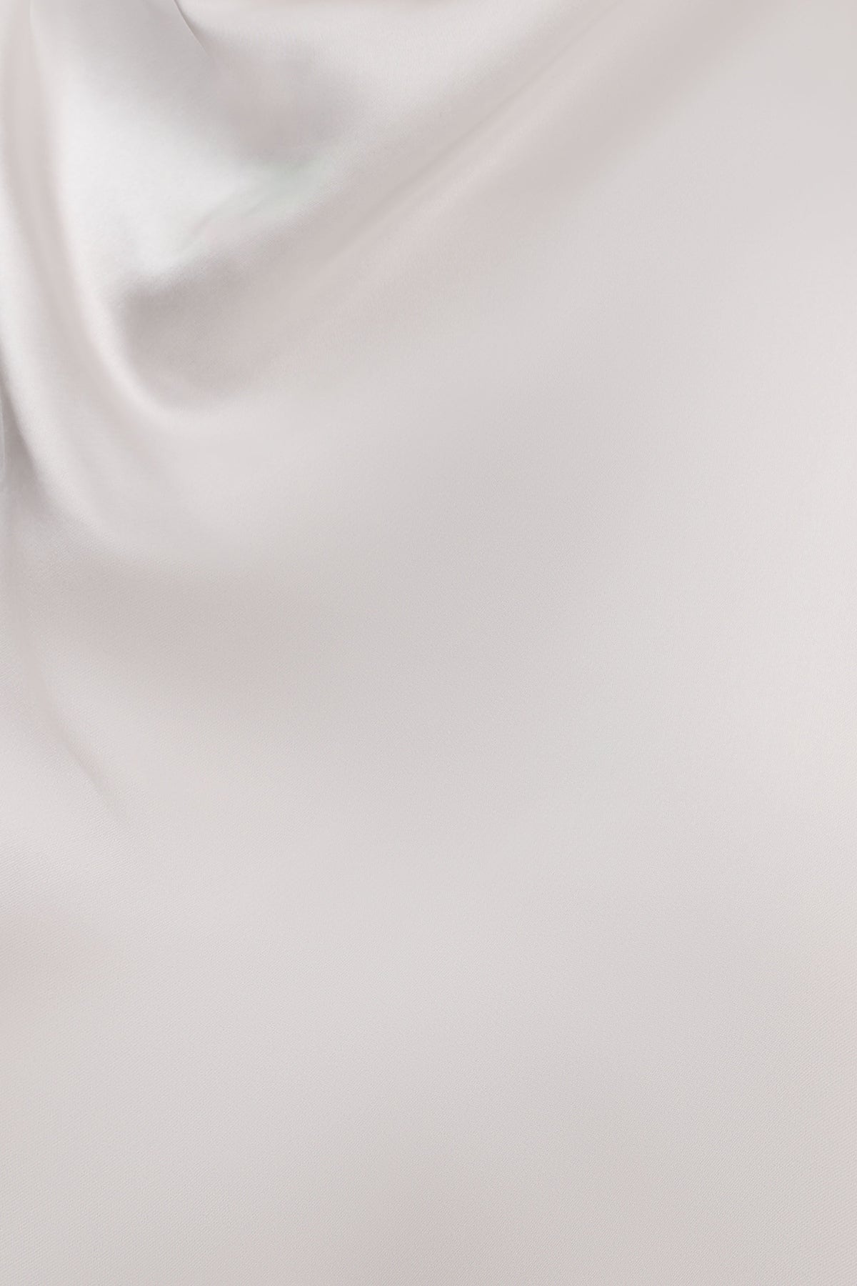 Sydney Asymmetrical Satin Halter Top - Ivory #5