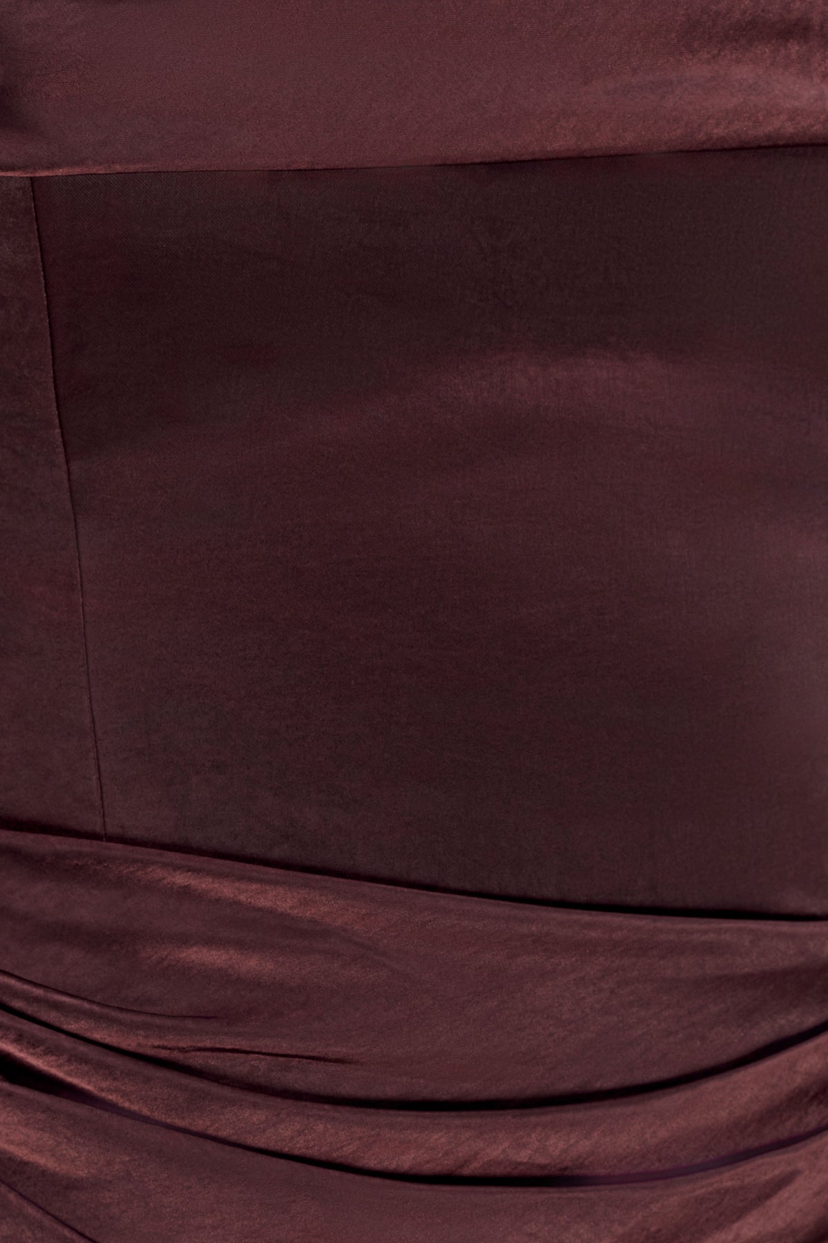 Jasmine Strapless Satin Maxi Dress - Dark Chocolate