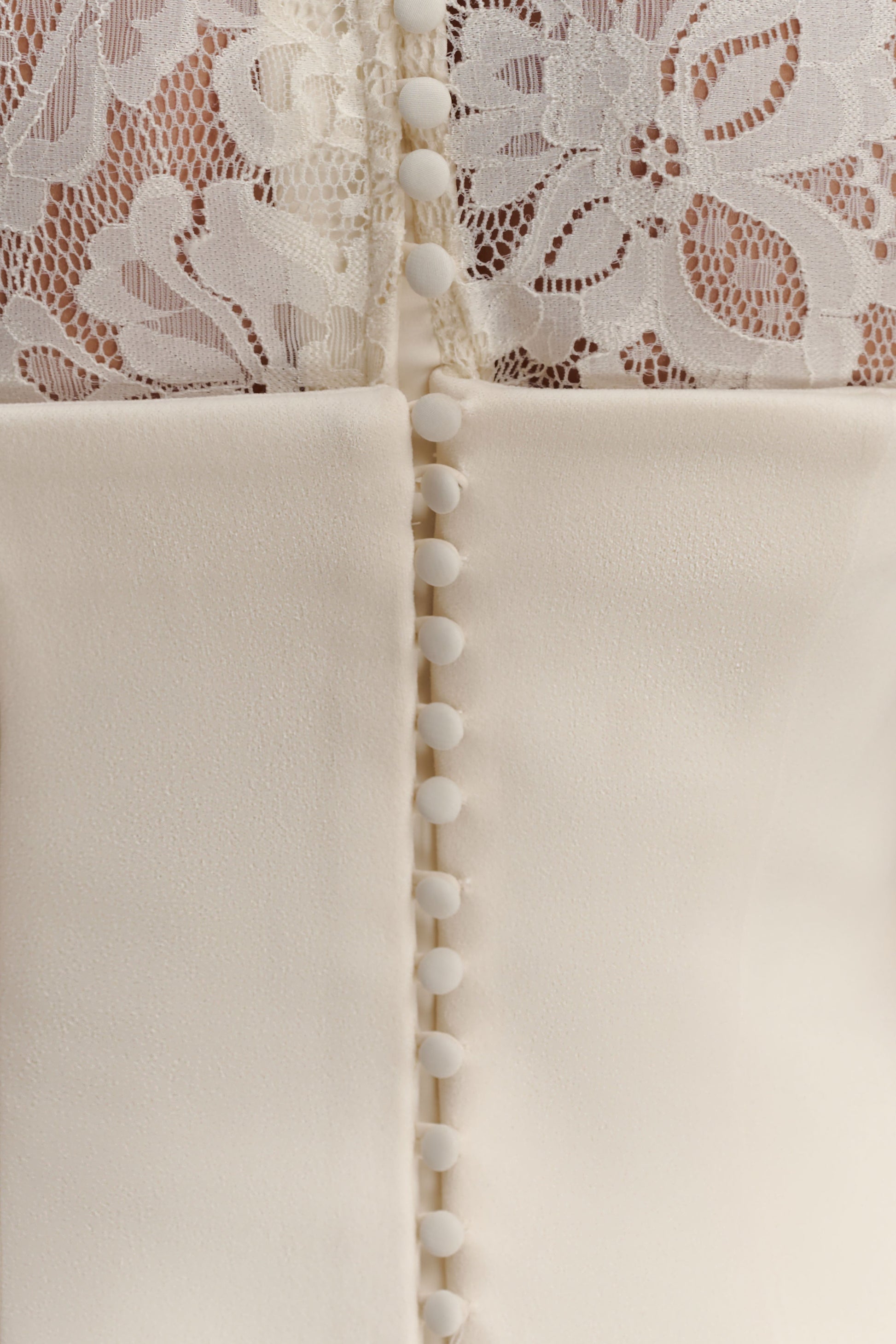 Aurelie Long Sleeve Lace Maxi Dress - Ivory #6