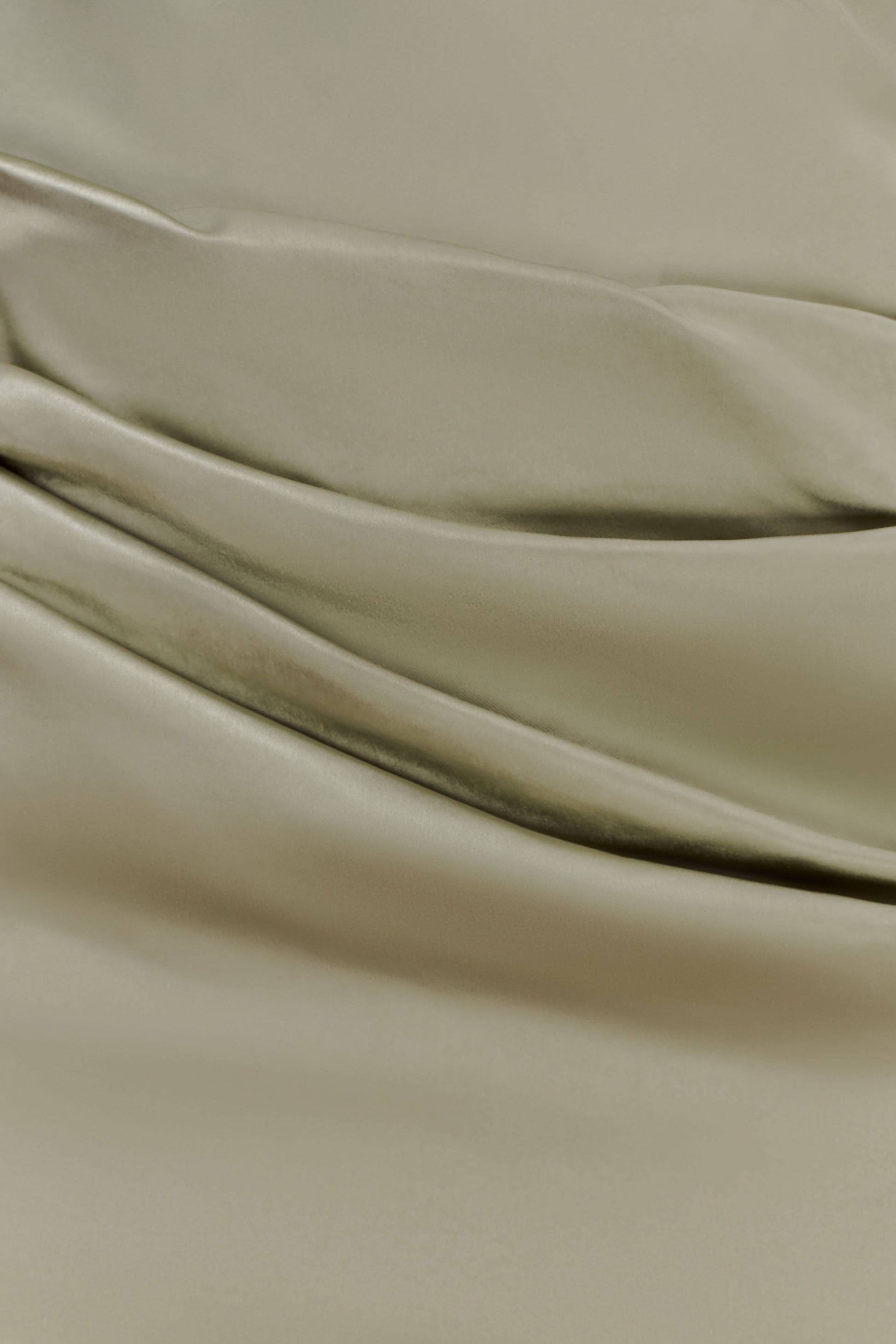 Dalia Off Shoulder Satin Maxi Dress - Sage #5