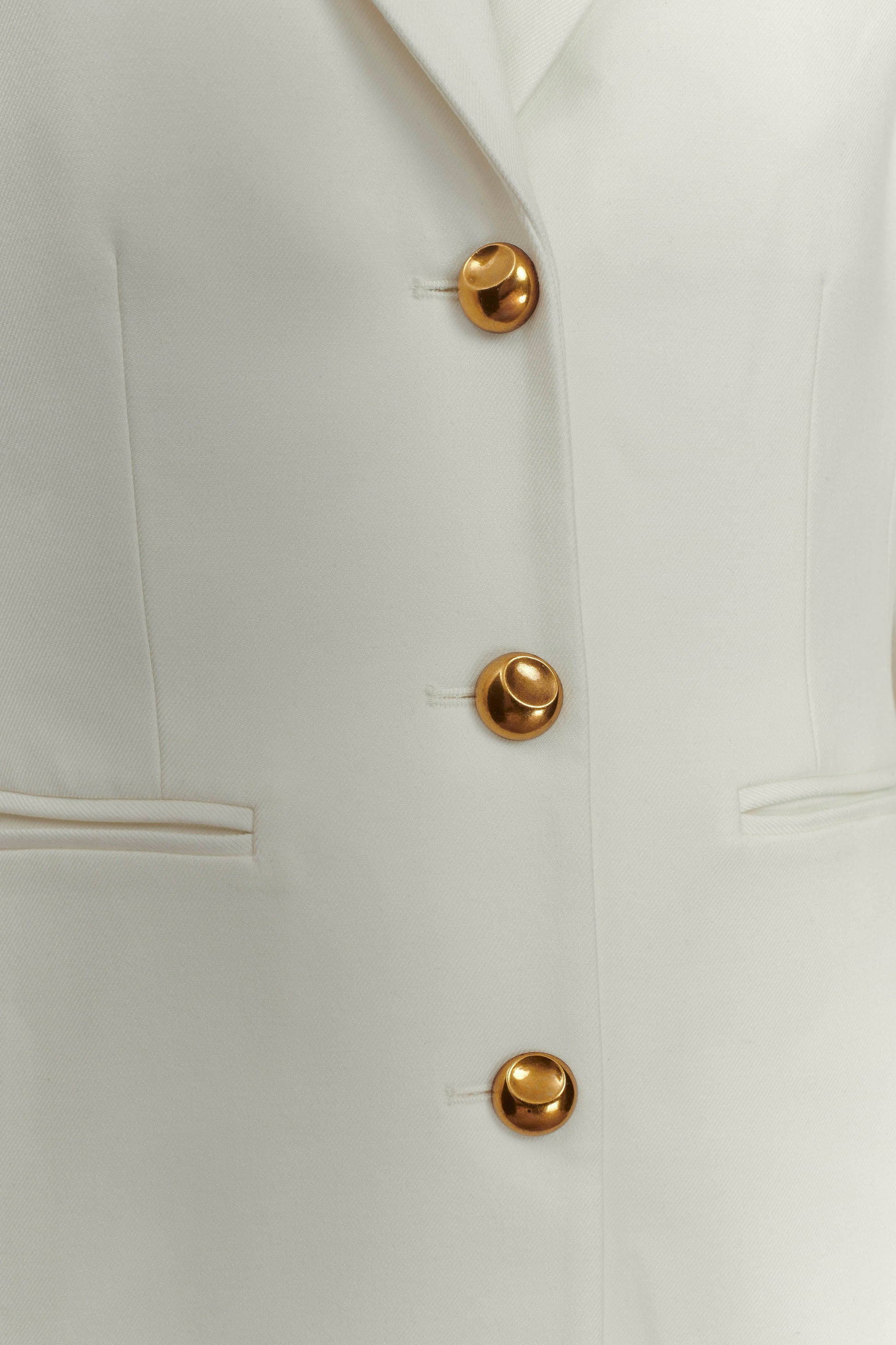 Bellamy Cinched Blazer - Ivory #10