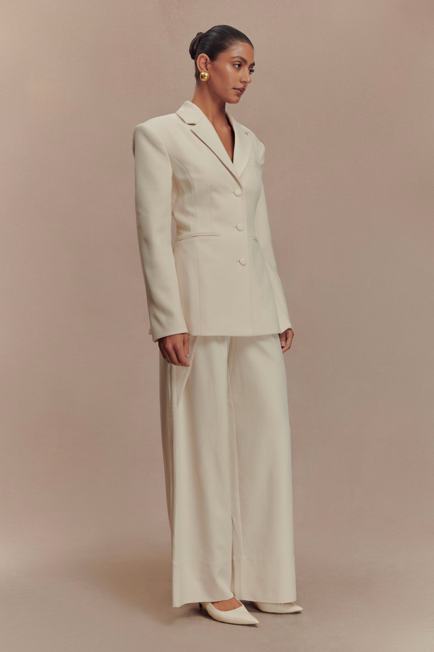 Bellamy Cinched Blazer - Buttermilk