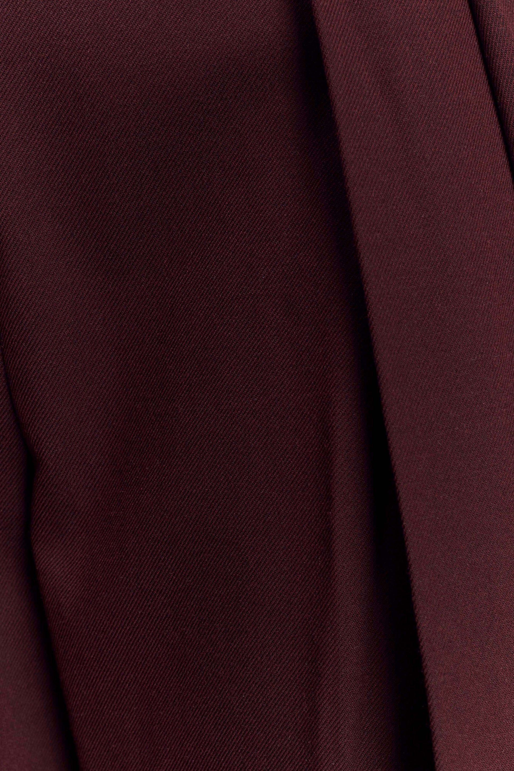 Penelope Pleated High Waisted Pants - Mahogany #8