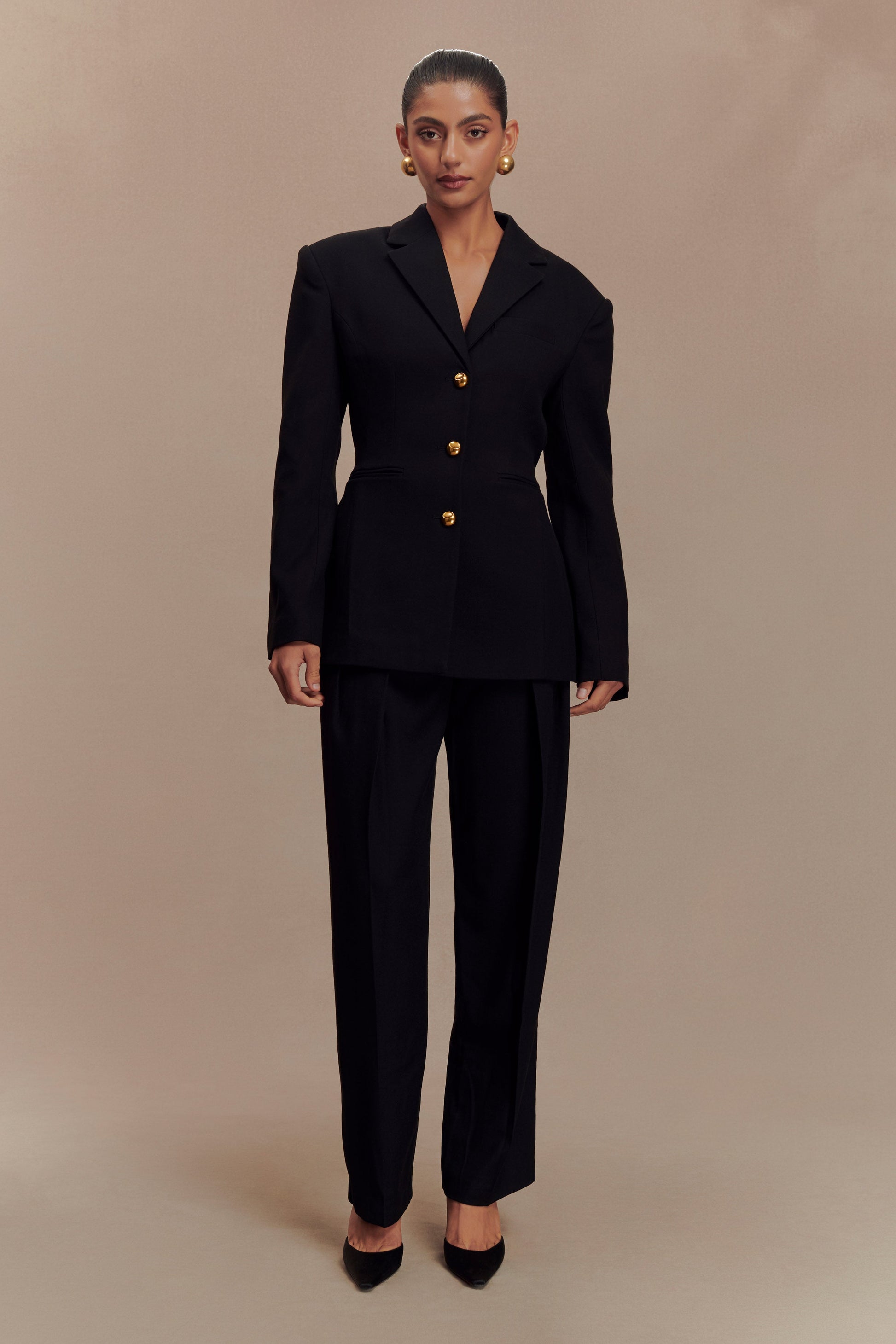 Bellamy Cinched Blazer - Black #7