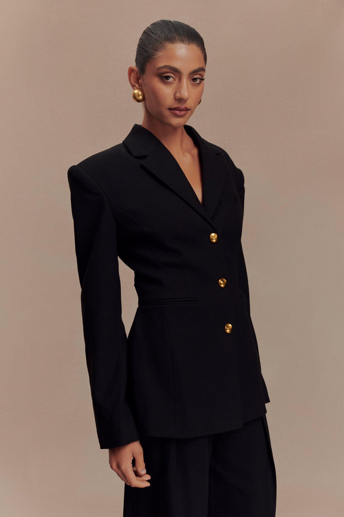 Bellamy Cinched Blazer - Black #6