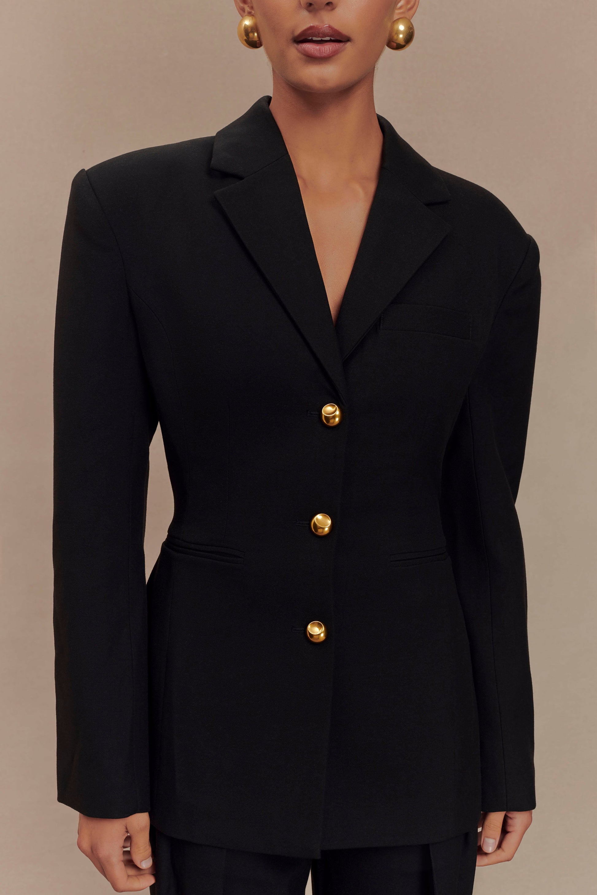 Bellamy Cinched Blazer - Black #10