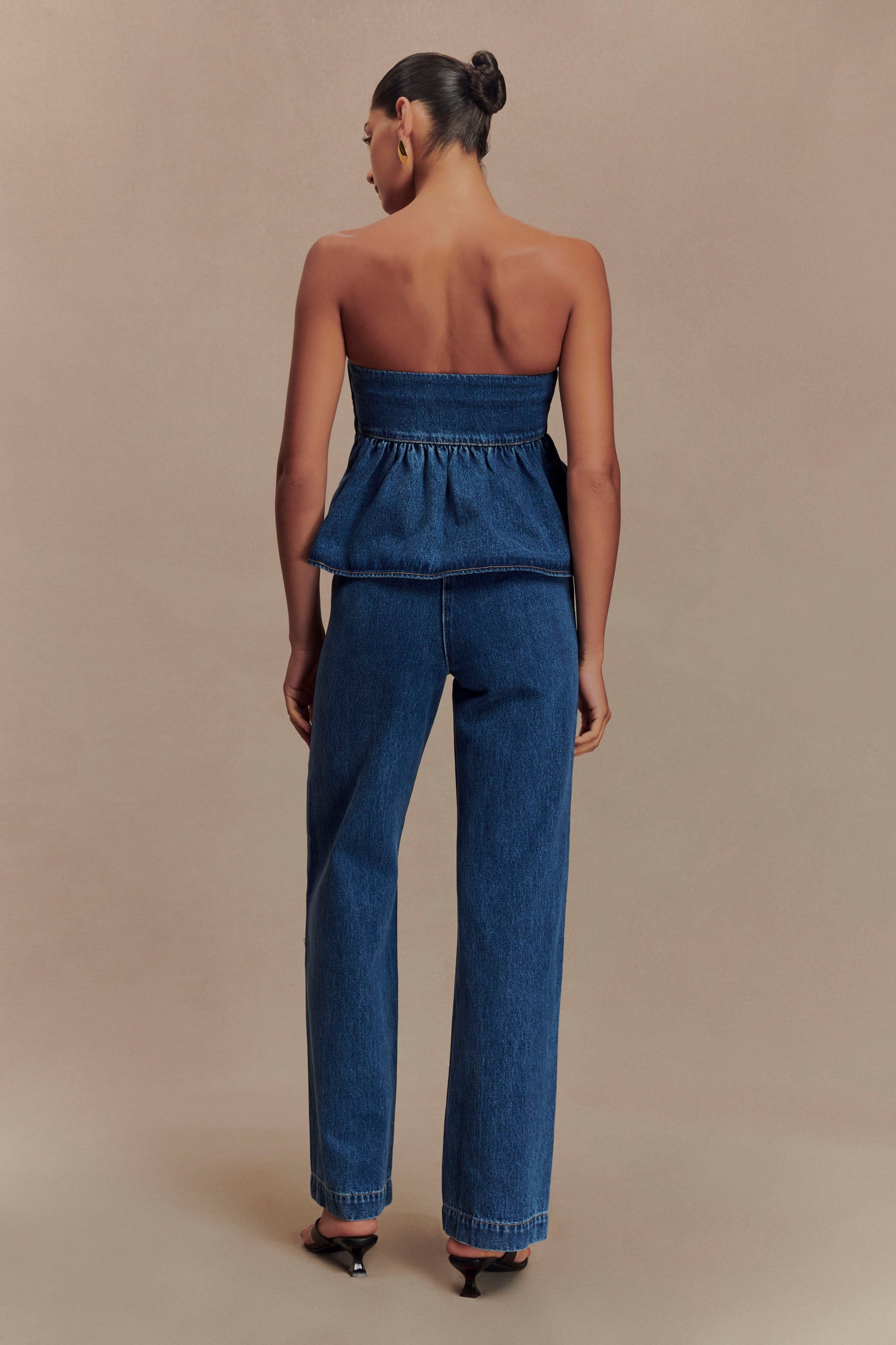 Rayne Wide Leg Denim Jeans - 90'S Blue #4