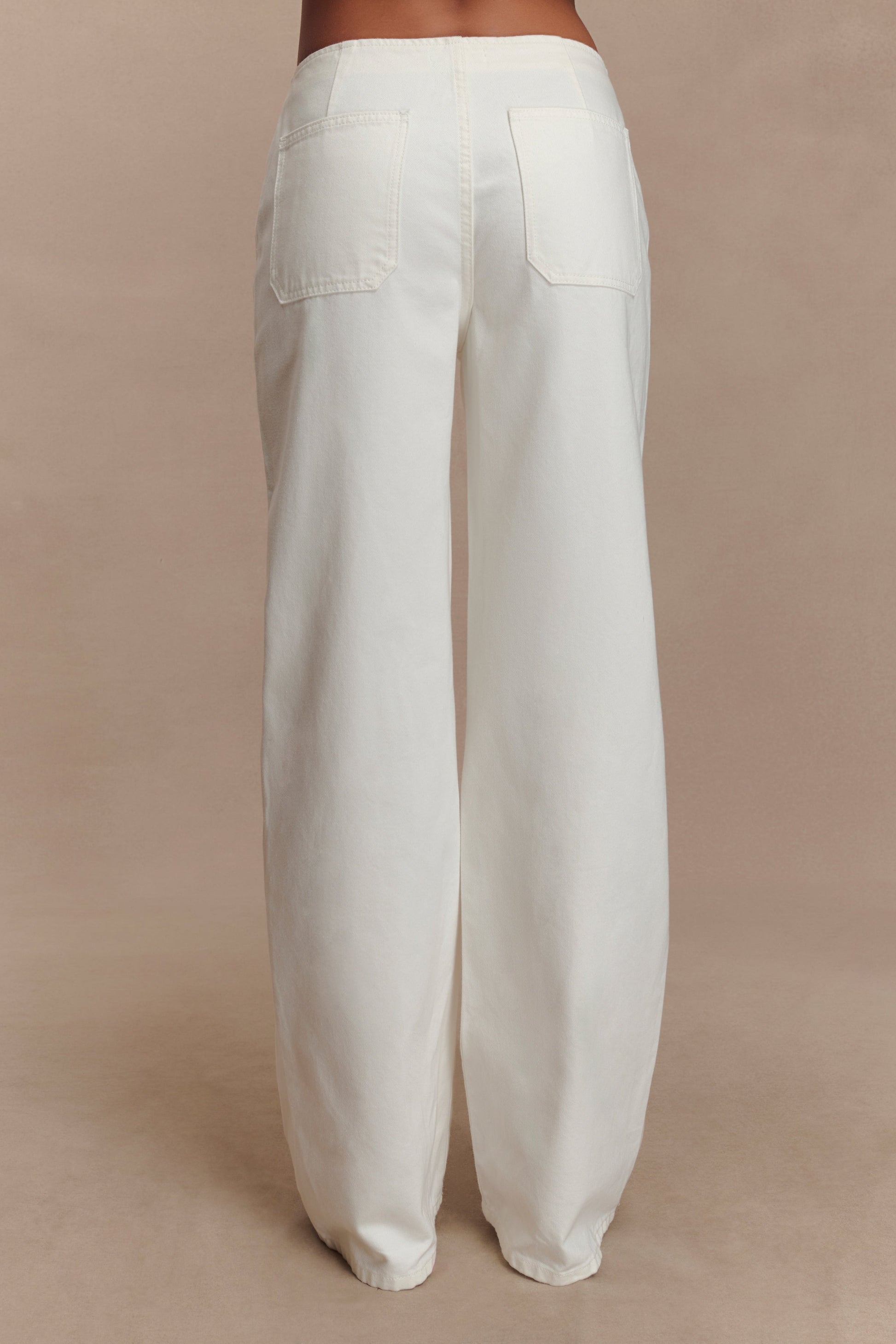 Caitlin Mid Rise Denim Jeans - White #2