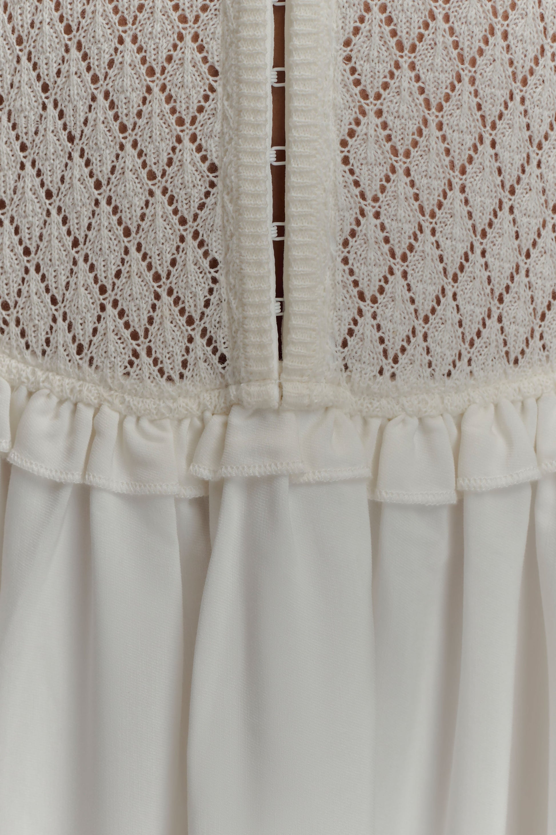 Tahlia Pointelle Knit Midi Dress - White #5