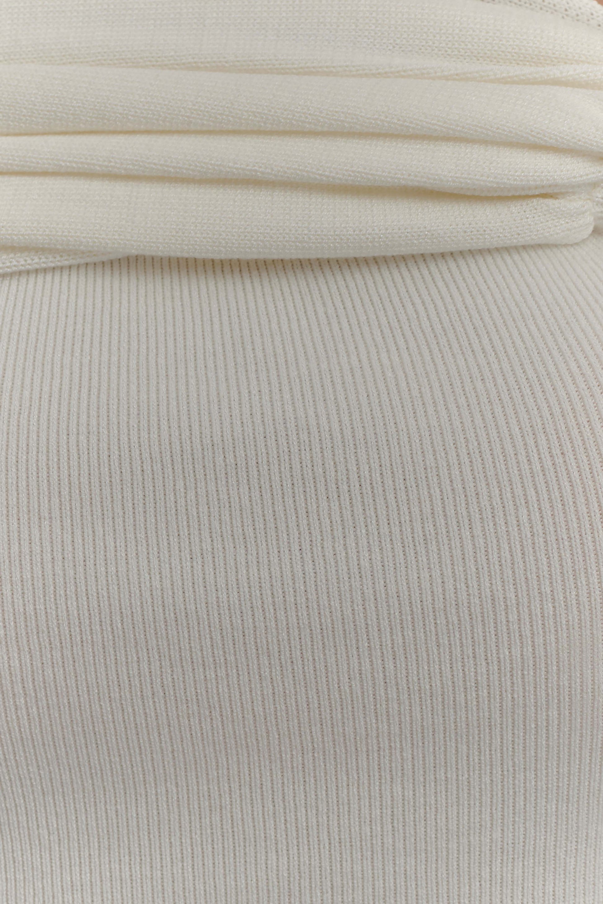 Irene Gathered Knit Top - Ivory #5