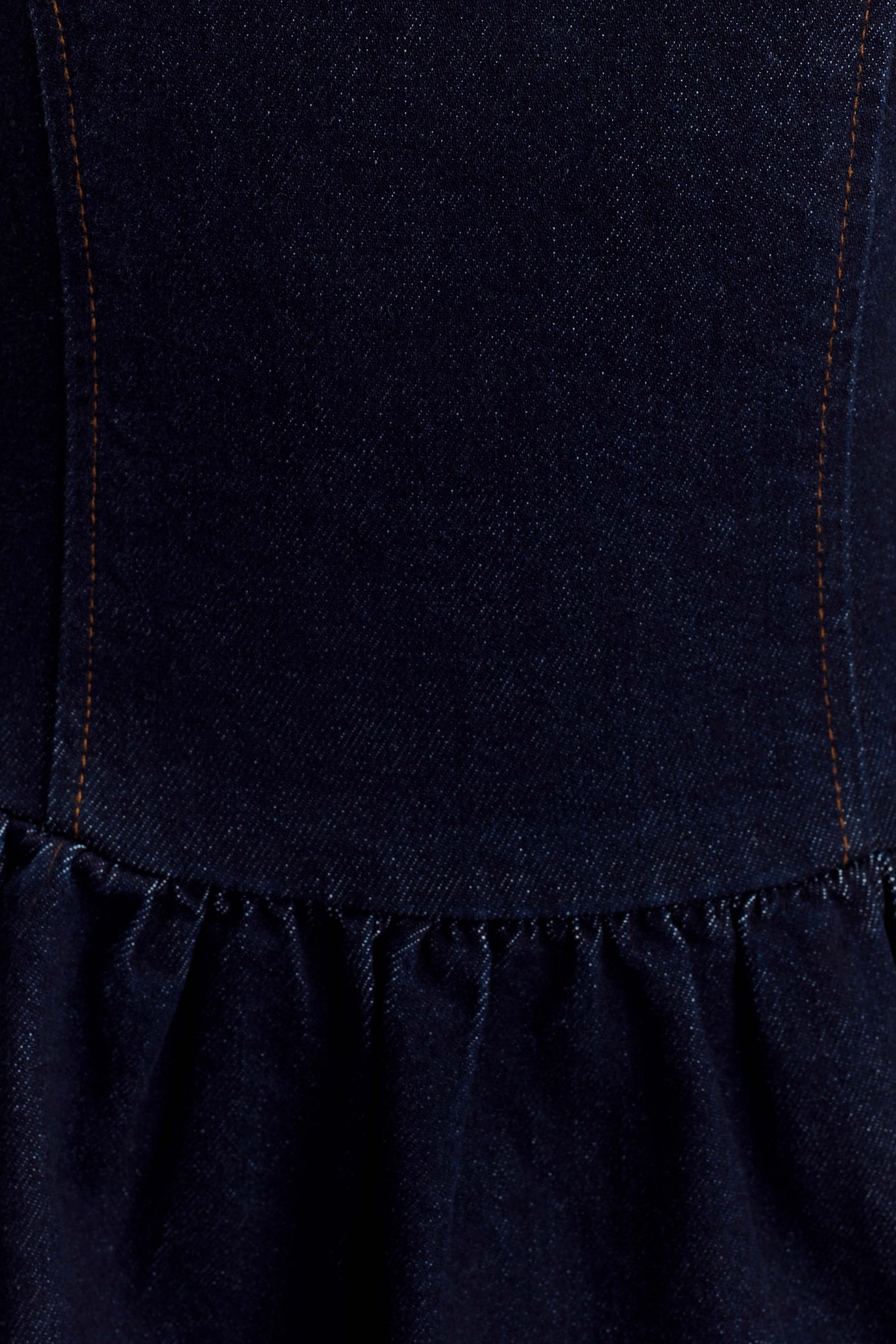 Caroline Denim Halter Midi Dress - Indigo Blue #6