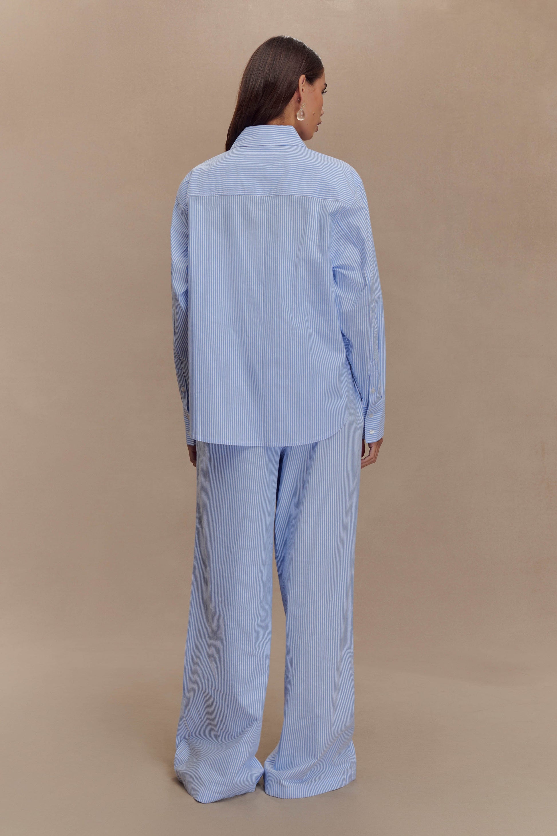 Hansen Oversized Shirt - Blue Pinstripe #2