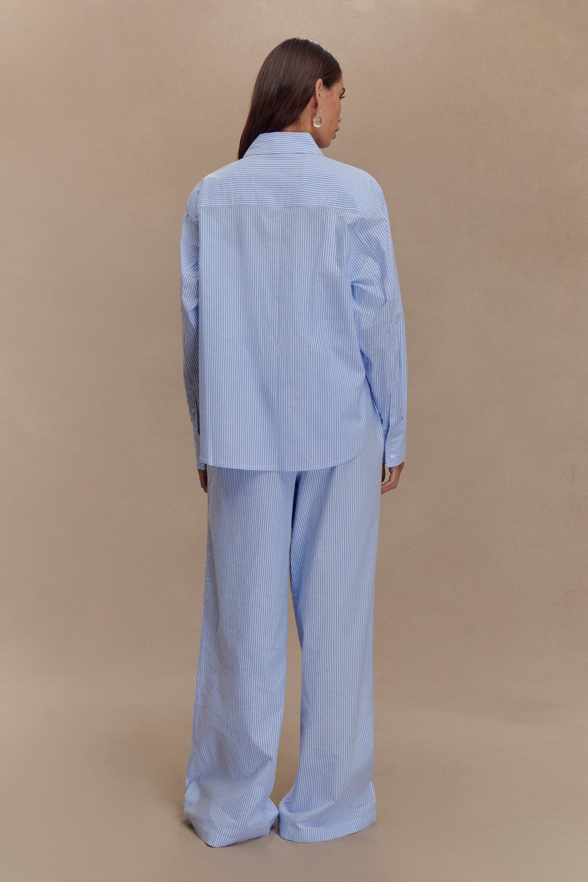 Hansen Oversized Shirt - Blue Pinstripe #6