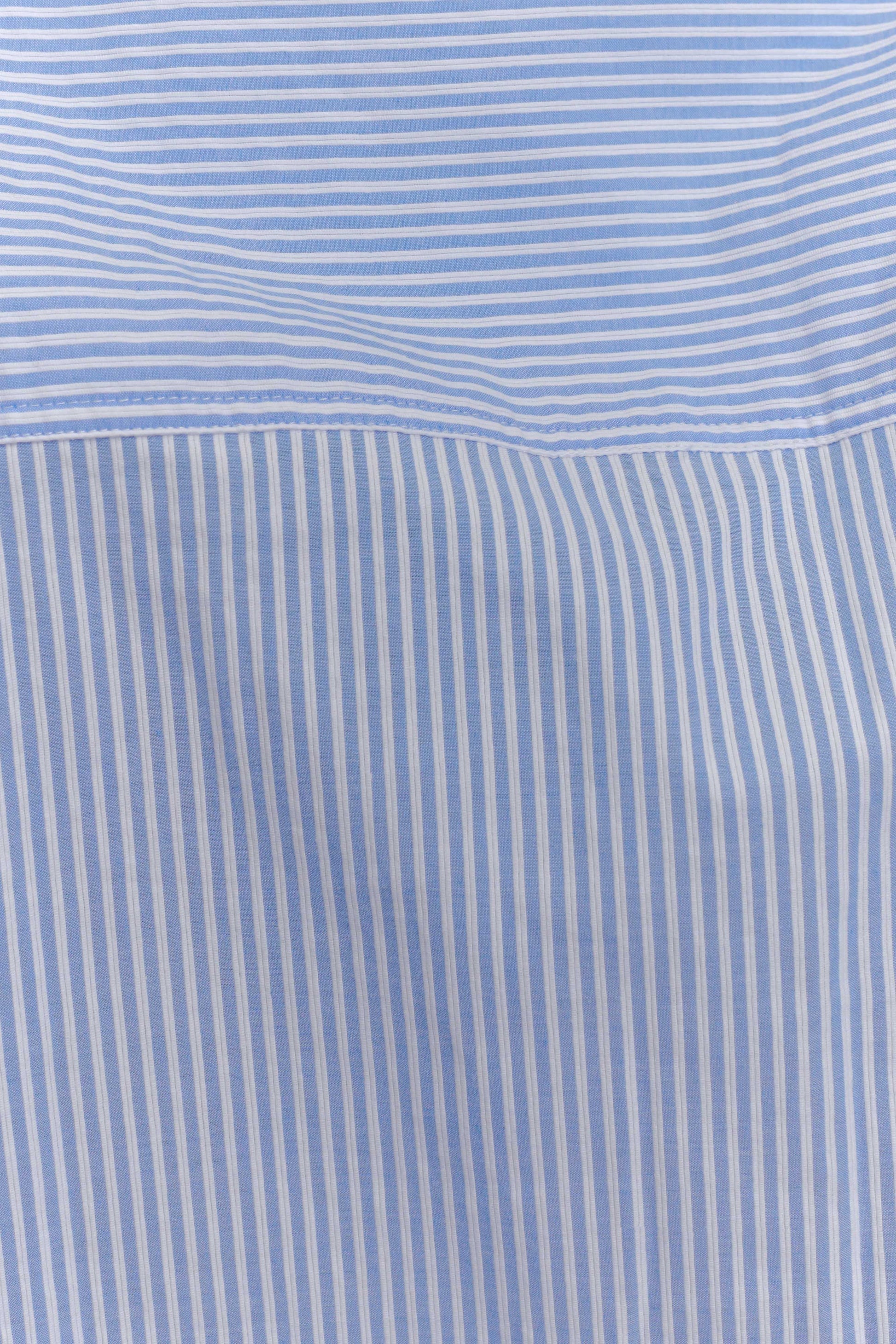 Hansen Oversized Shirt - Blue Pinstripe #7