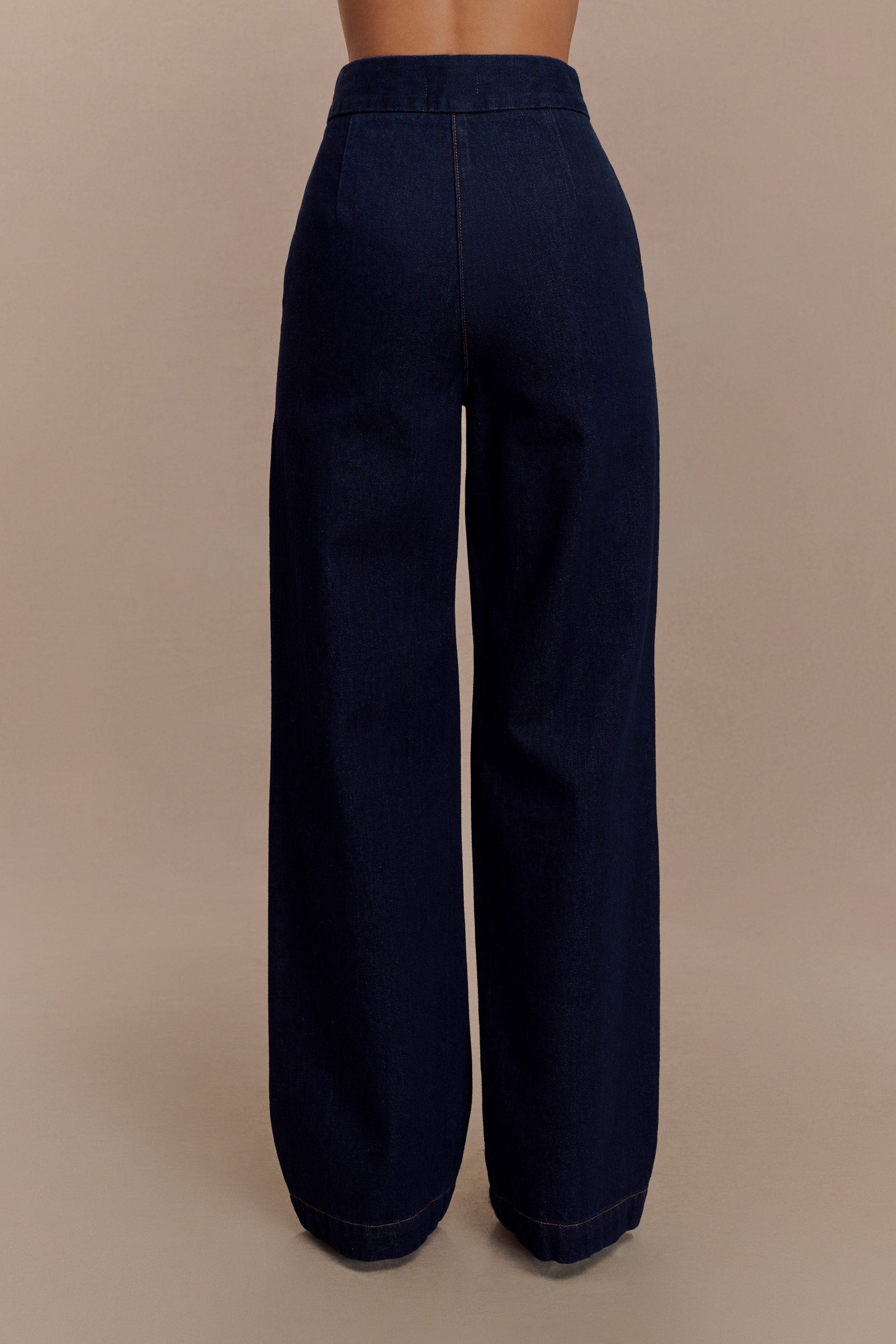 Rayne Wide Leg Denim Jeans - Indigo Blue #2