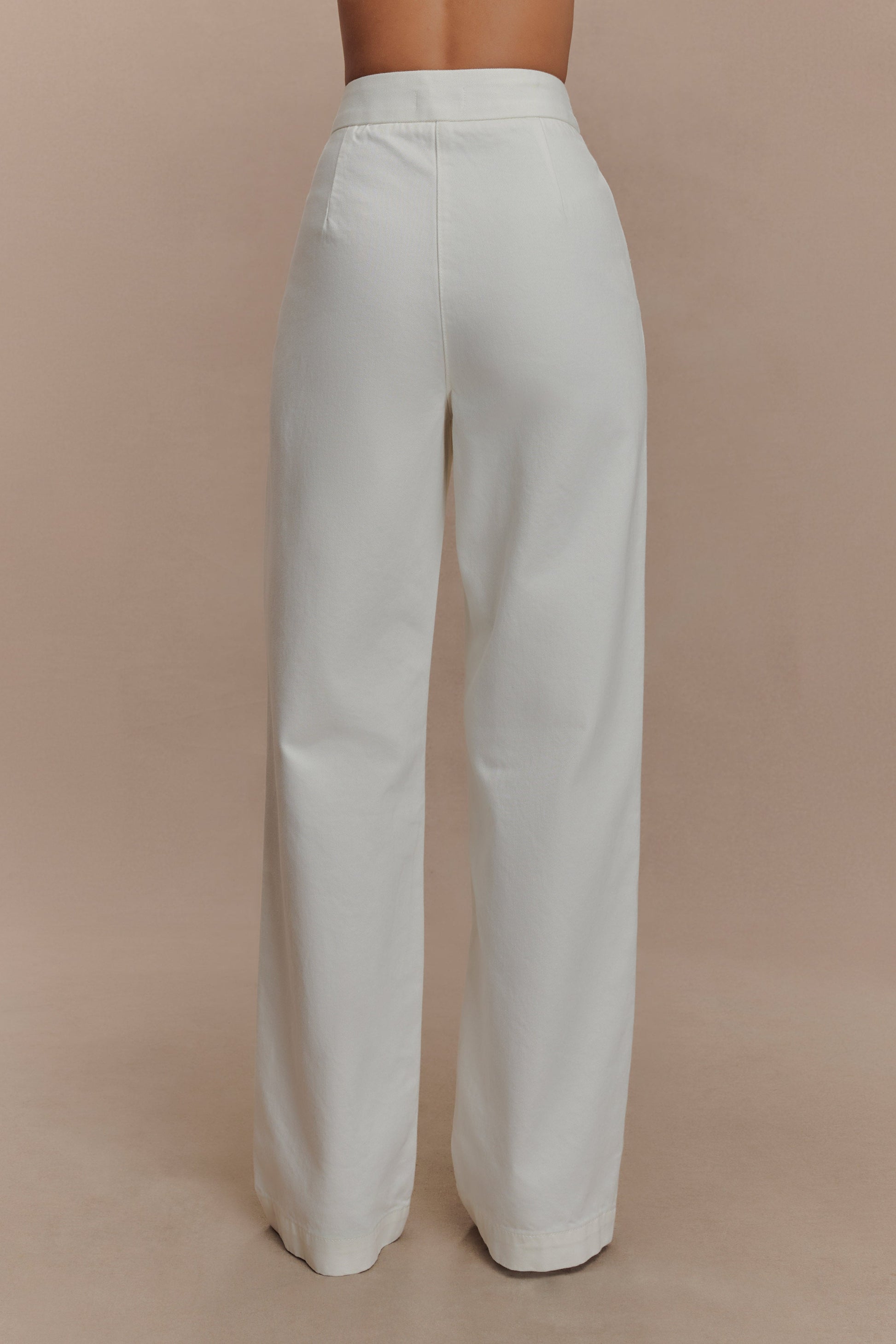 Rayne Wide Leg Denim Jeans - White #2