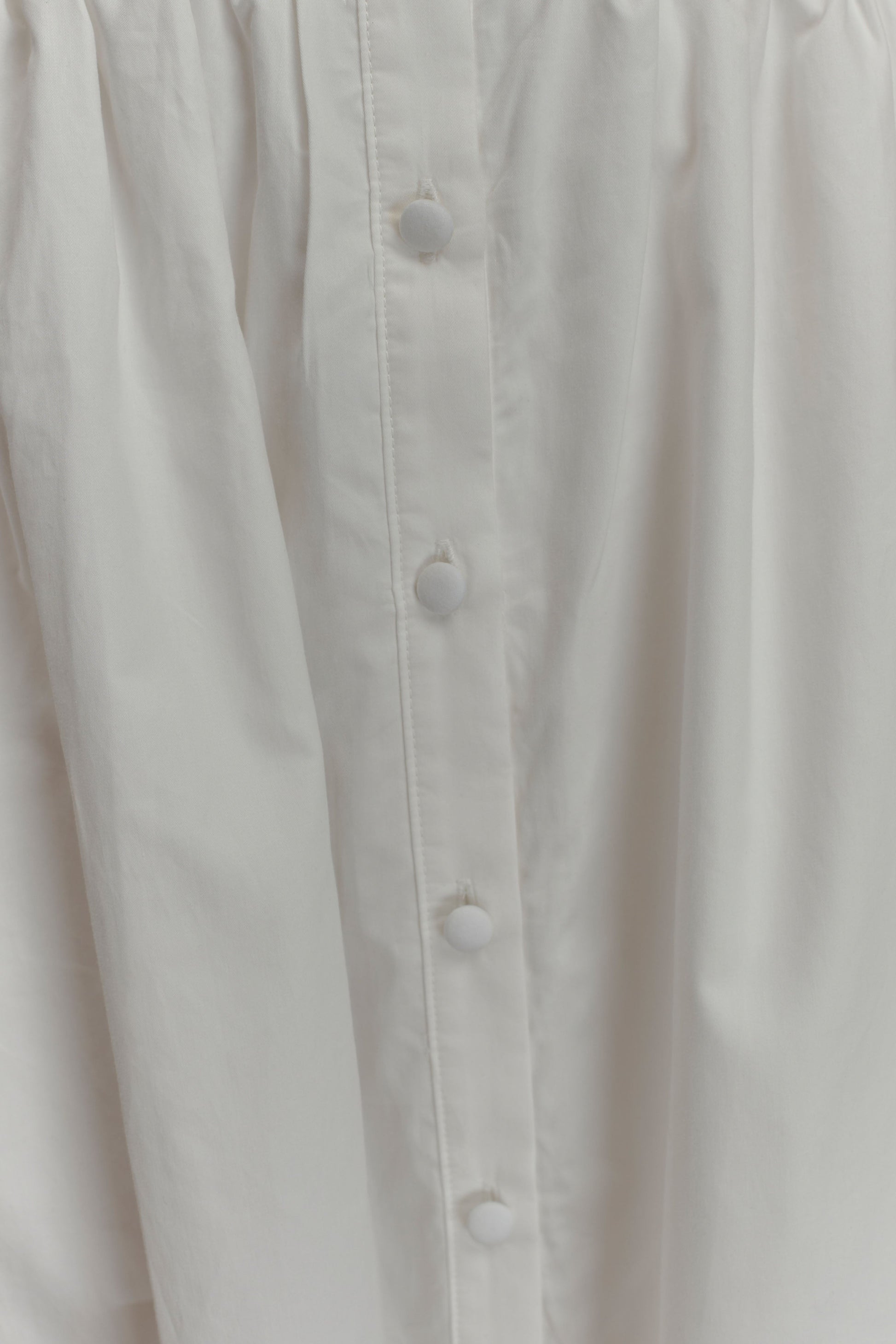 Cindy Collared Midi Dress - White #8