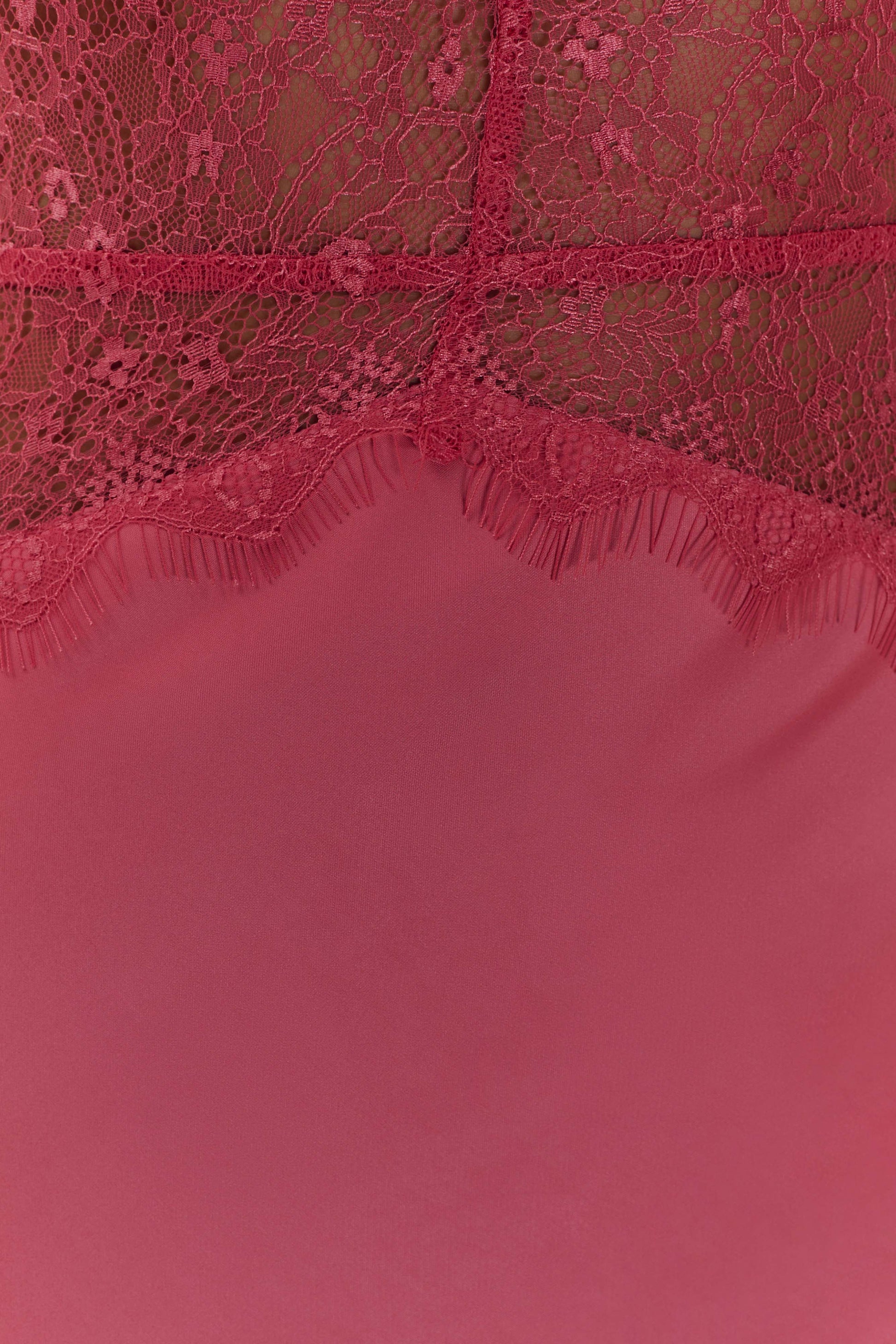 Dinah Lace And Satin Maxi Dress - Blush Rose #4