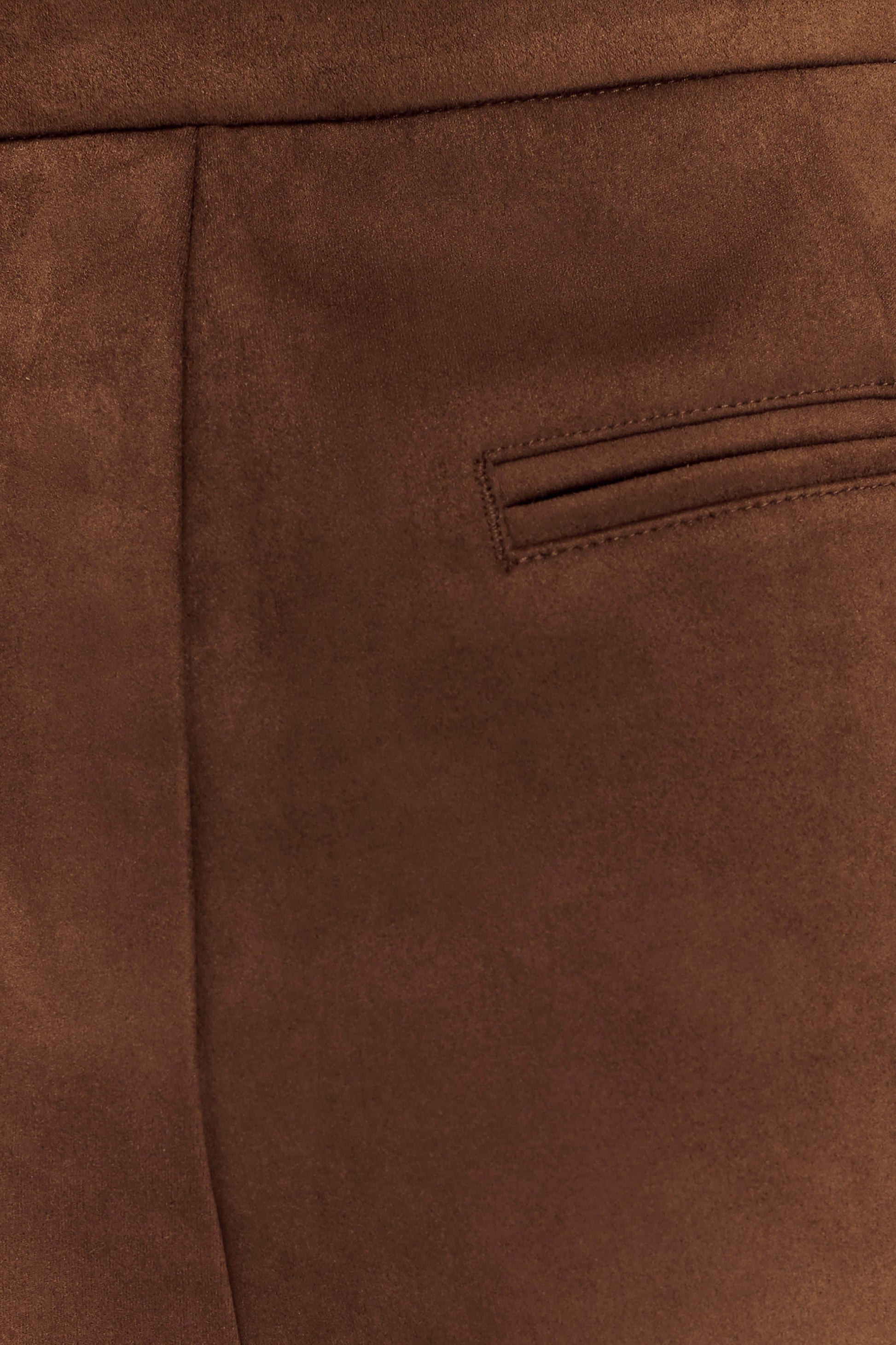 Sally Faux Suede Short - Milk Chocolate #5