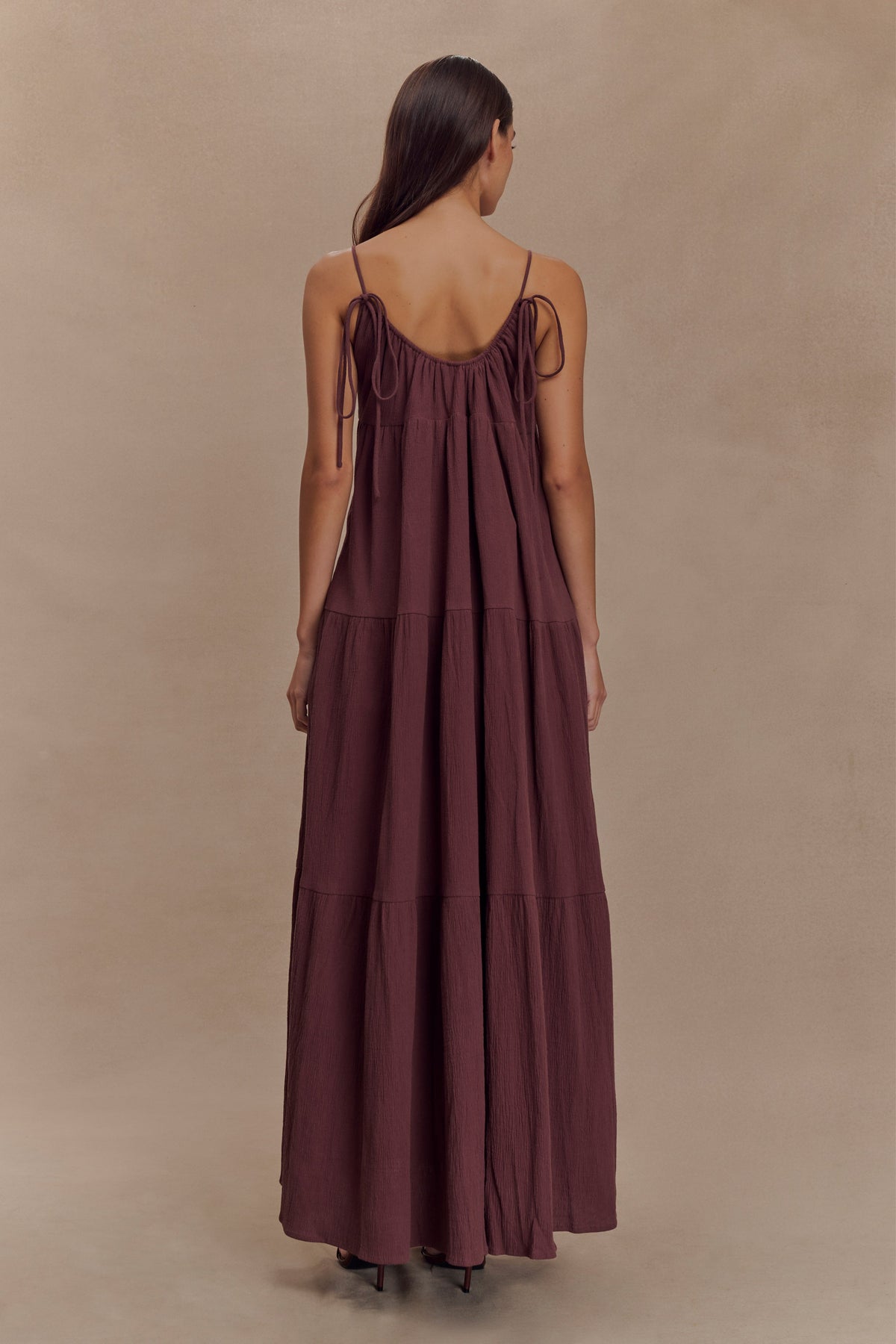 Lenny Front Tie Top - Chocolate #3