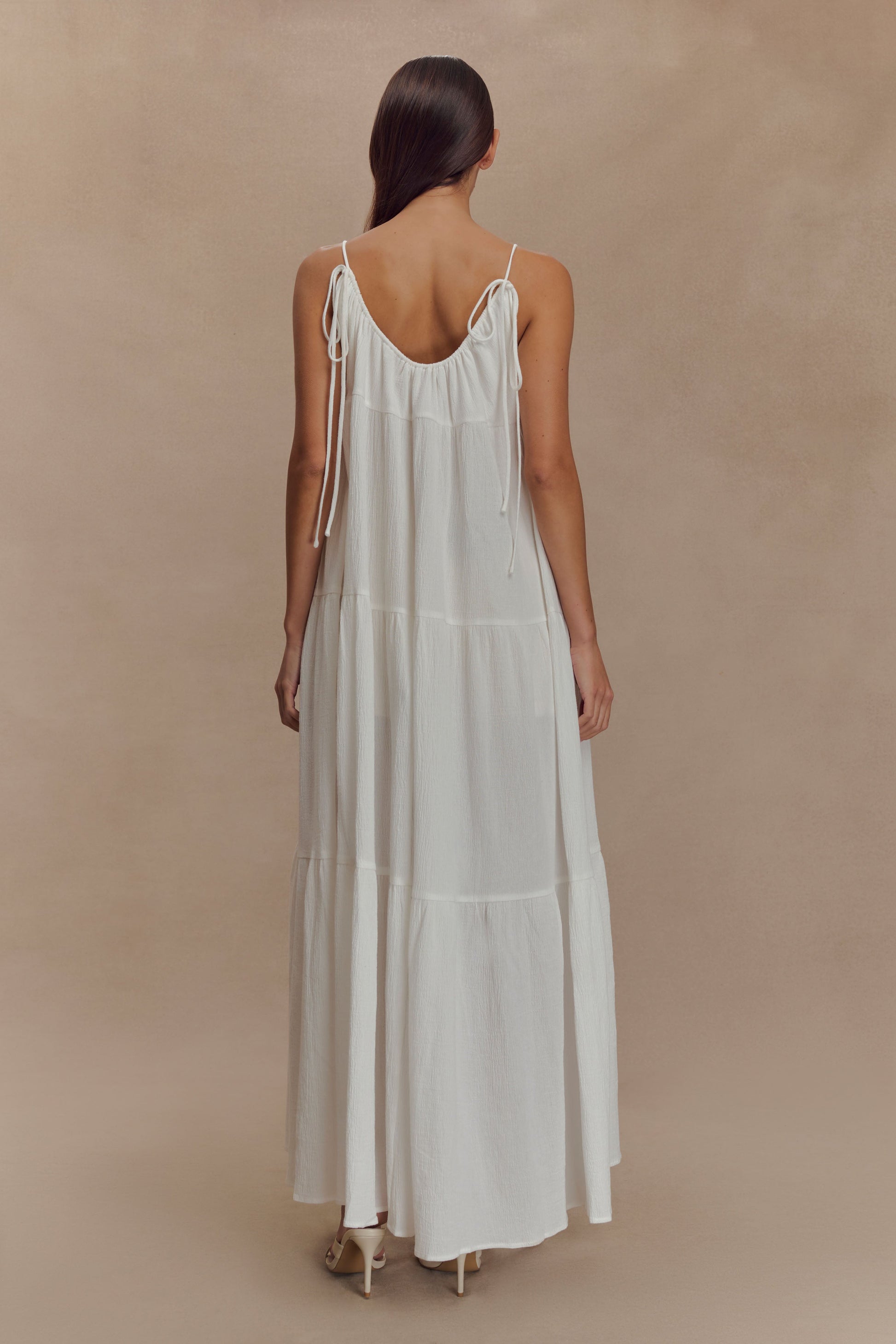 Lenny Front Tie Top - White #4
