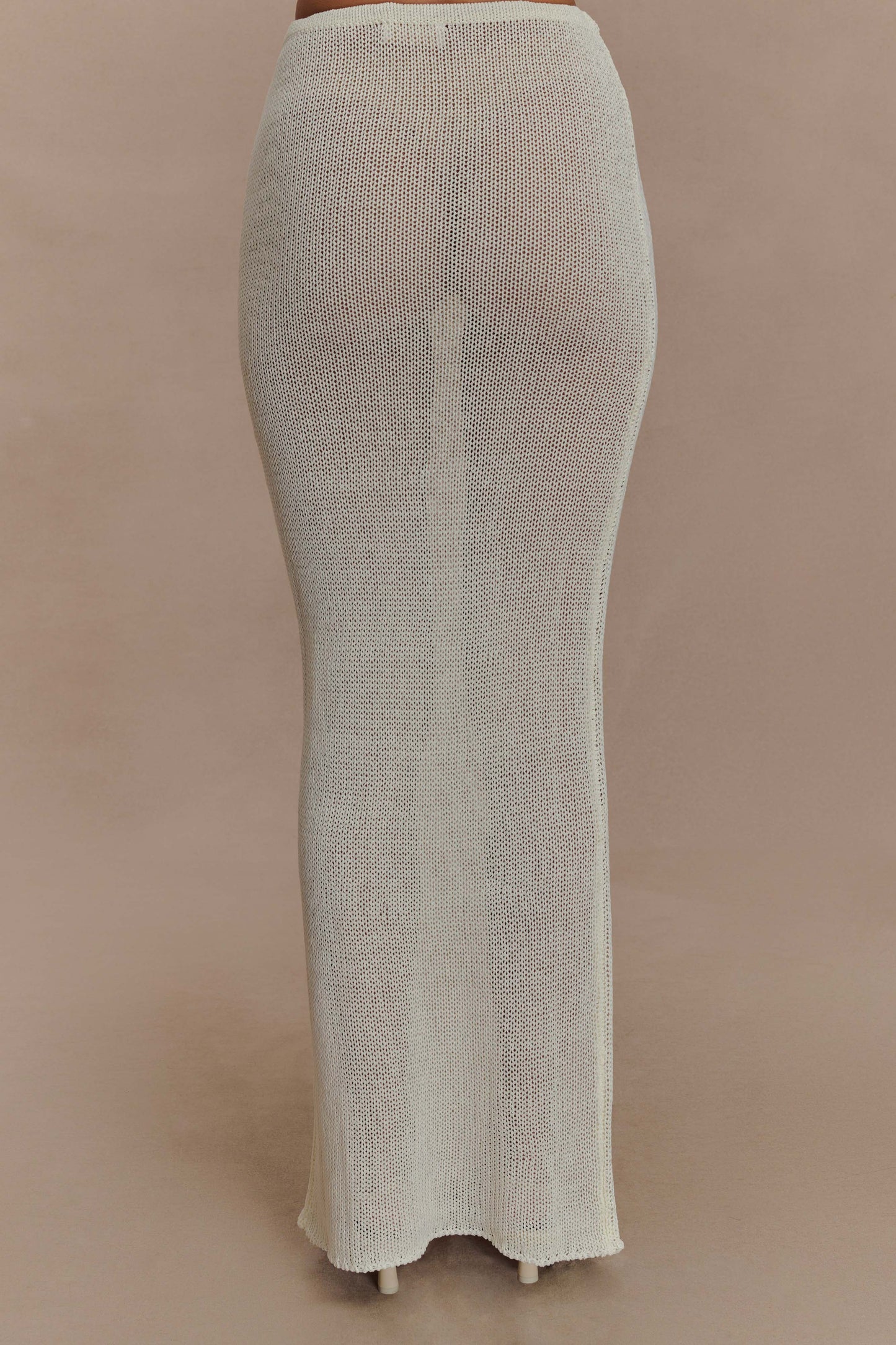 Reagan Knit Maxi Skirt - White