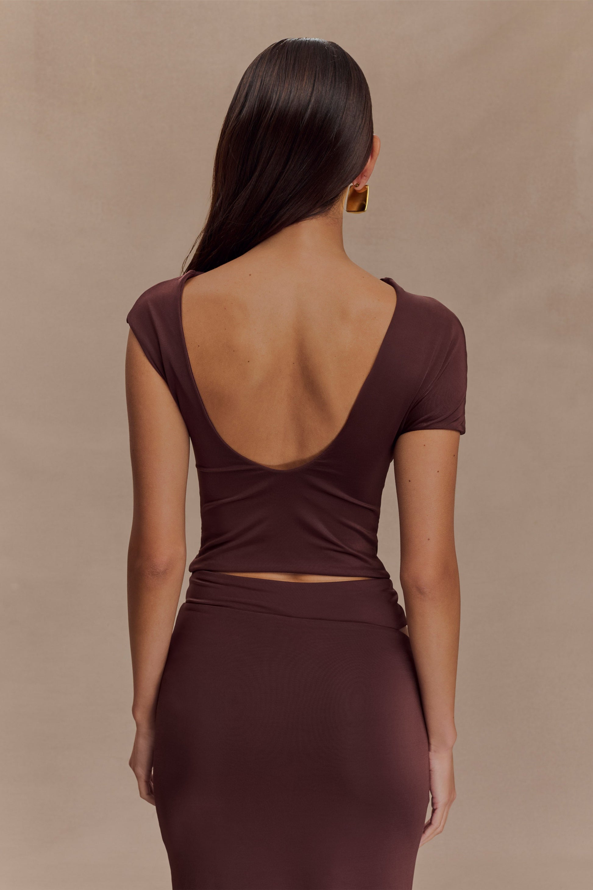 Haven Slinky Twist Top - Chocolate #2