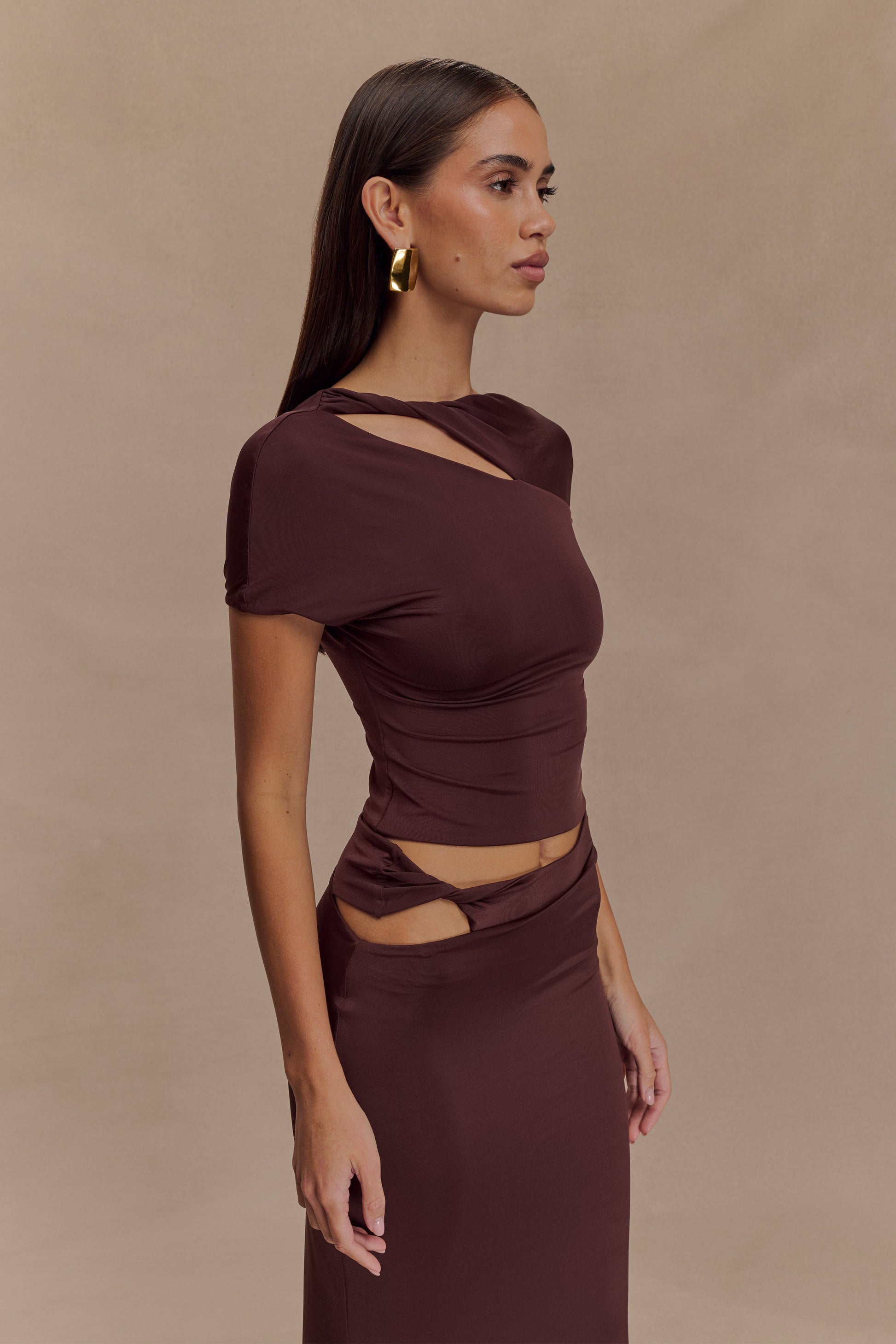 Haven Slinky Twist Top - Chocolate #4