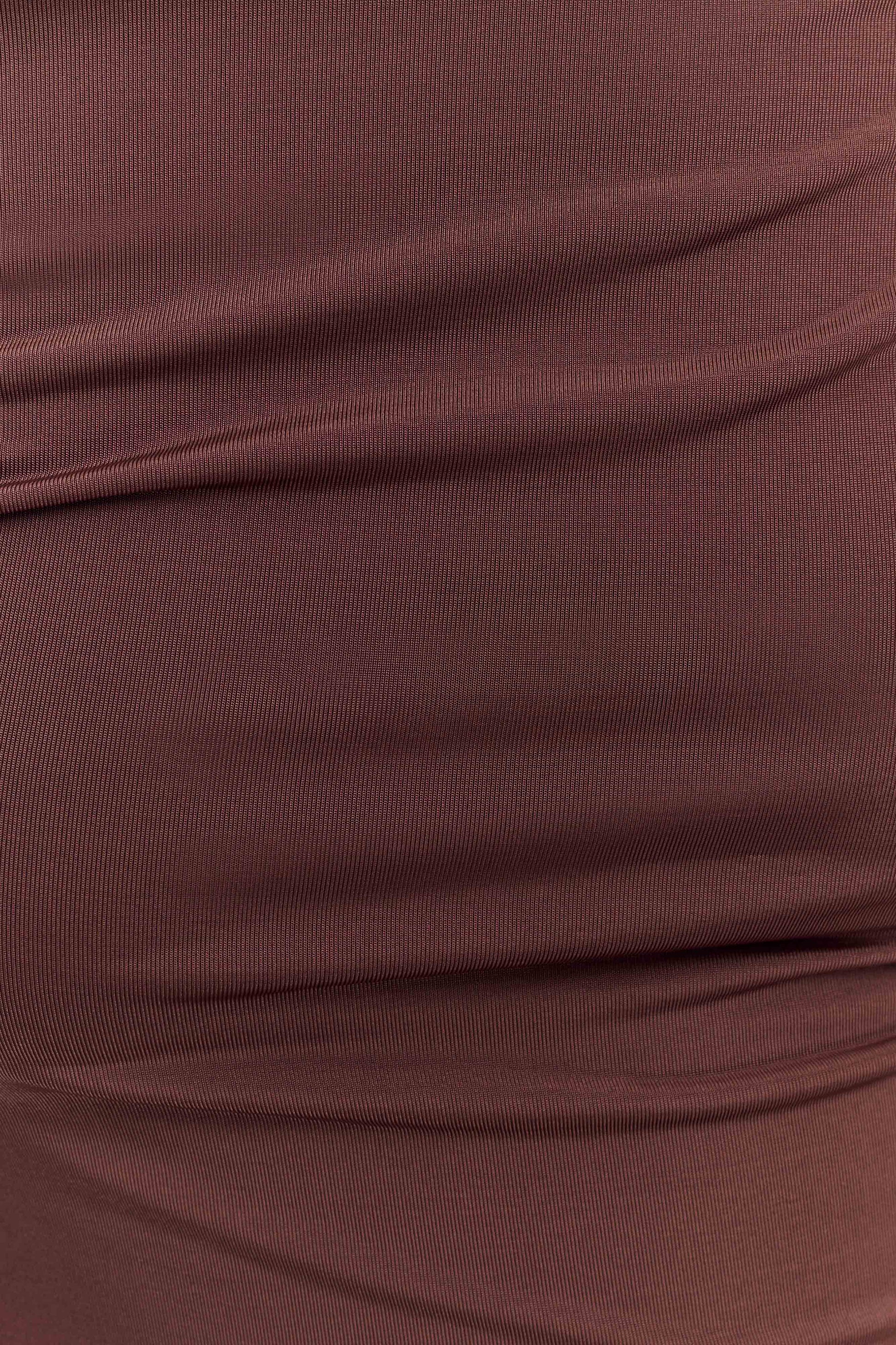 Kinsley Slinky Maxi Dress With Hardware - Chocolate #6