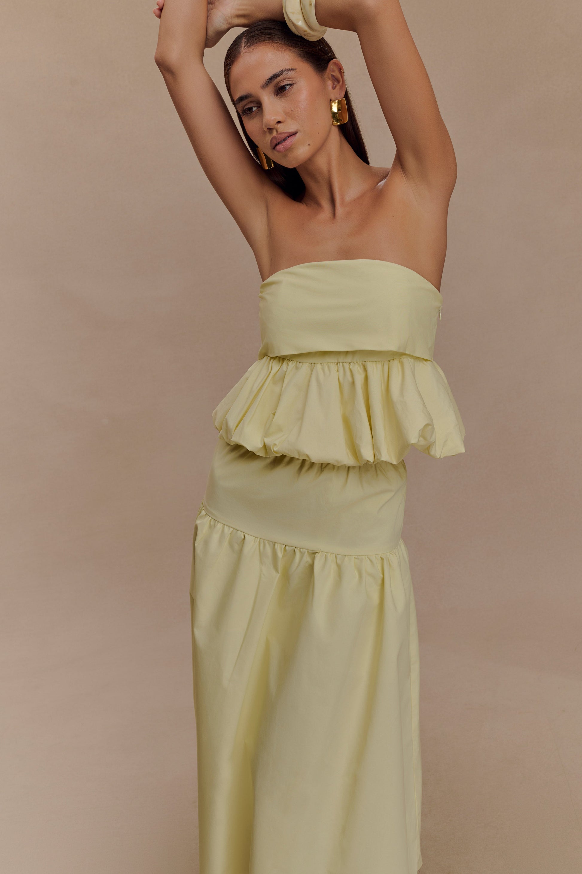 Amirah Midi Skirt - Lemon #3